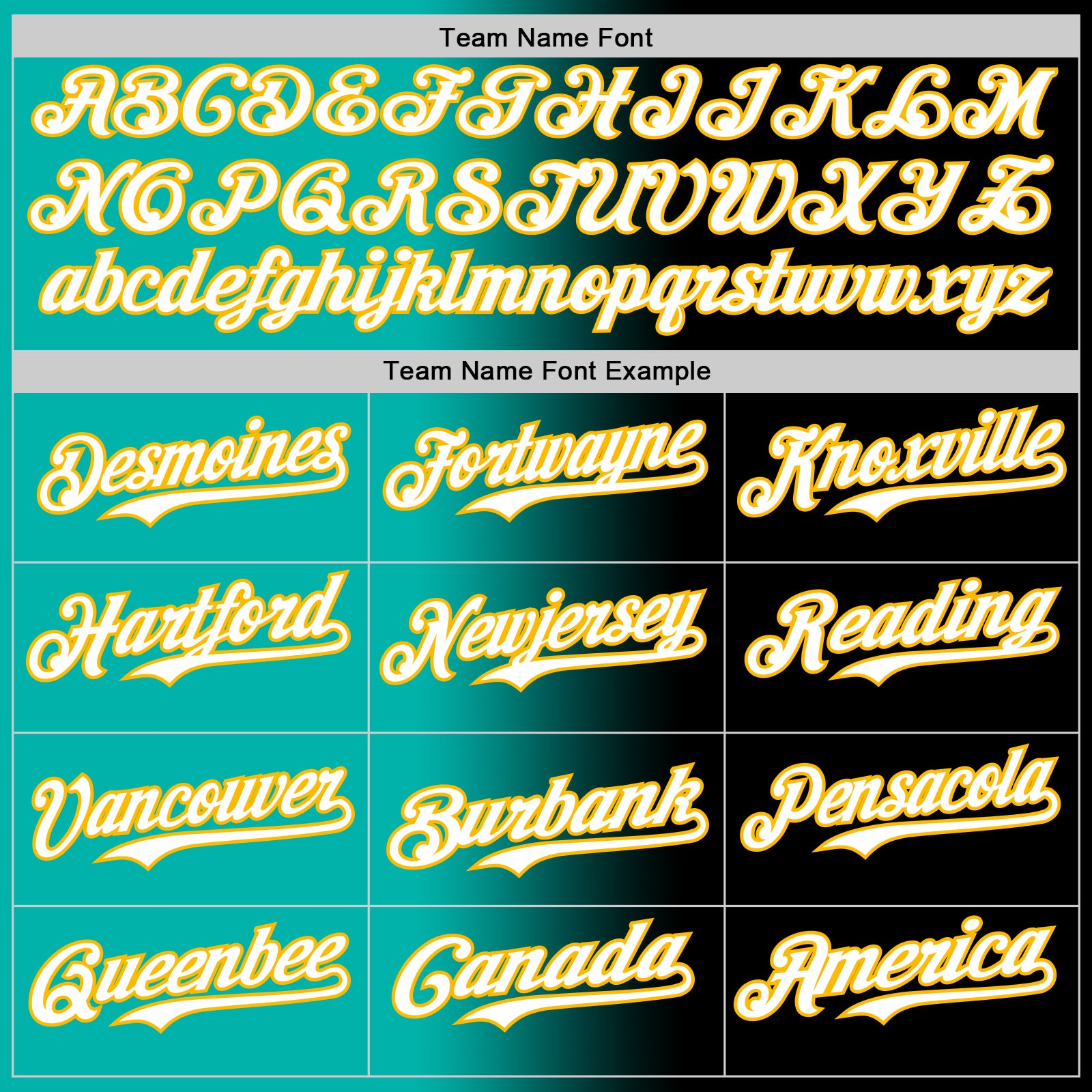 Custom Black White Aqua-Gold Authentic Gradient Fashion Baseball Jersey