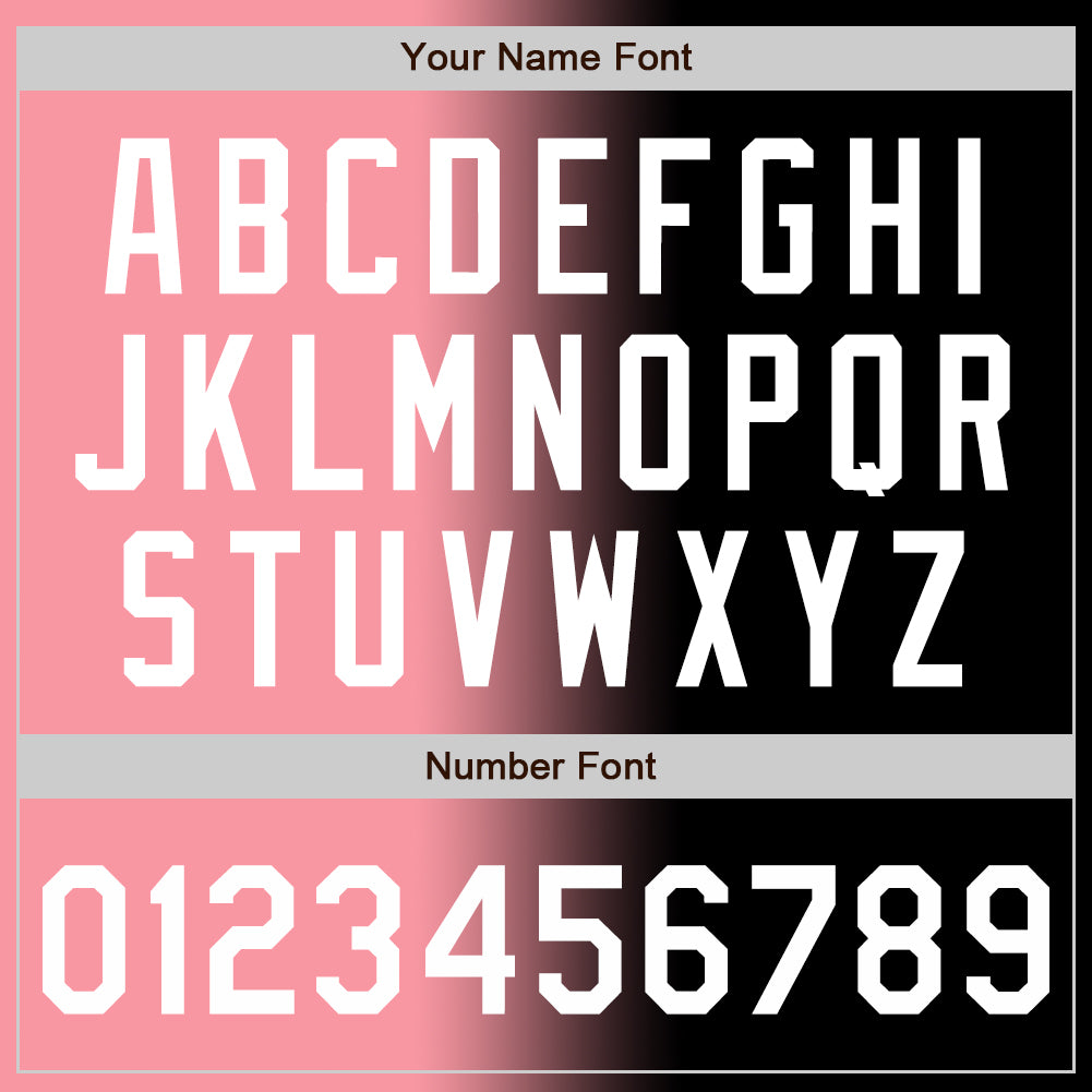 Custom Black White-Medium Pink Authentic Gradient Fashion Baseball Jersey