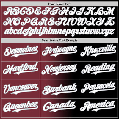 Custom Black White Burgundy-Gray Authentic Gradient Fashion Baseball Jersey