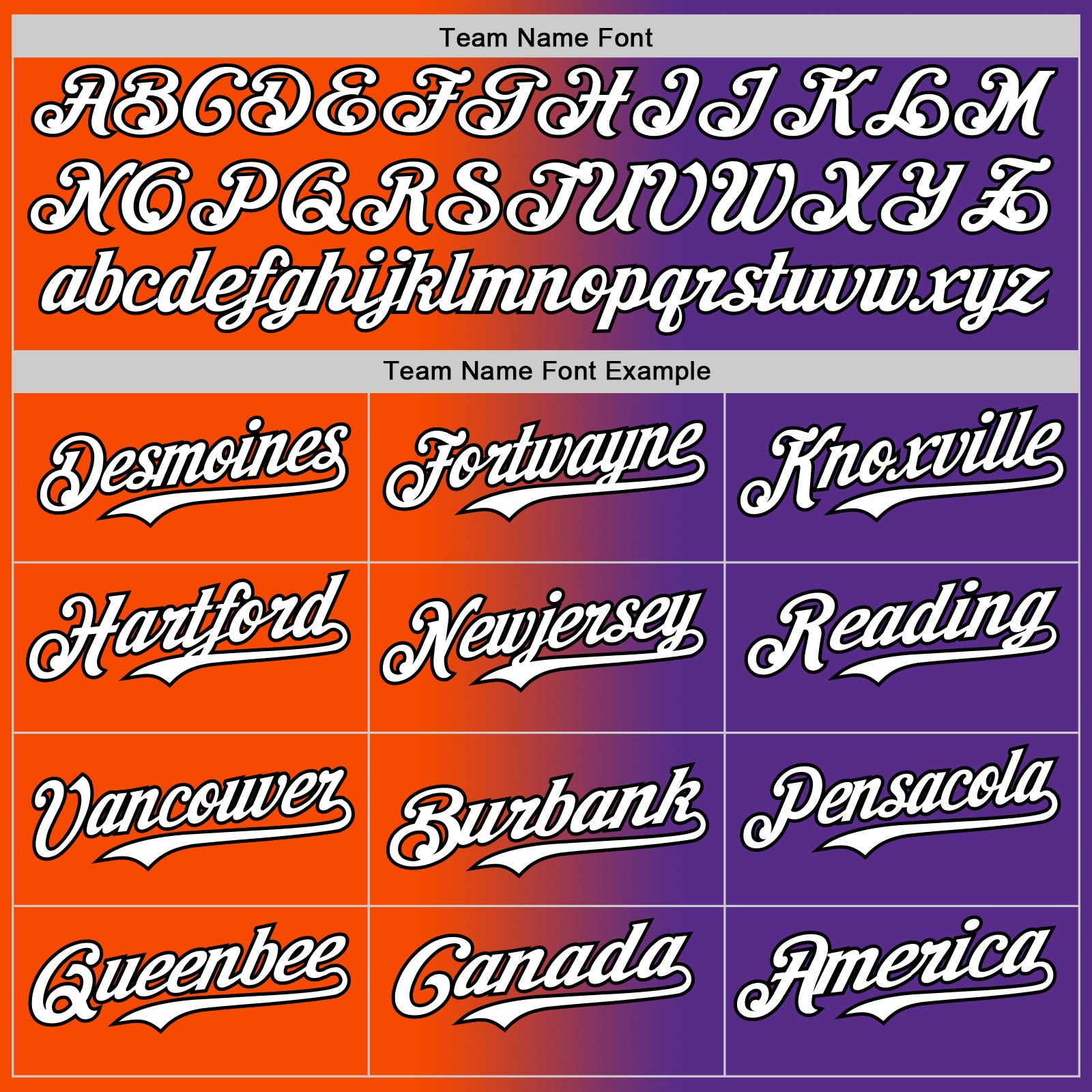 Custom Purple White Orange-Black Authentic Gradient Fashion Baseball Jersey