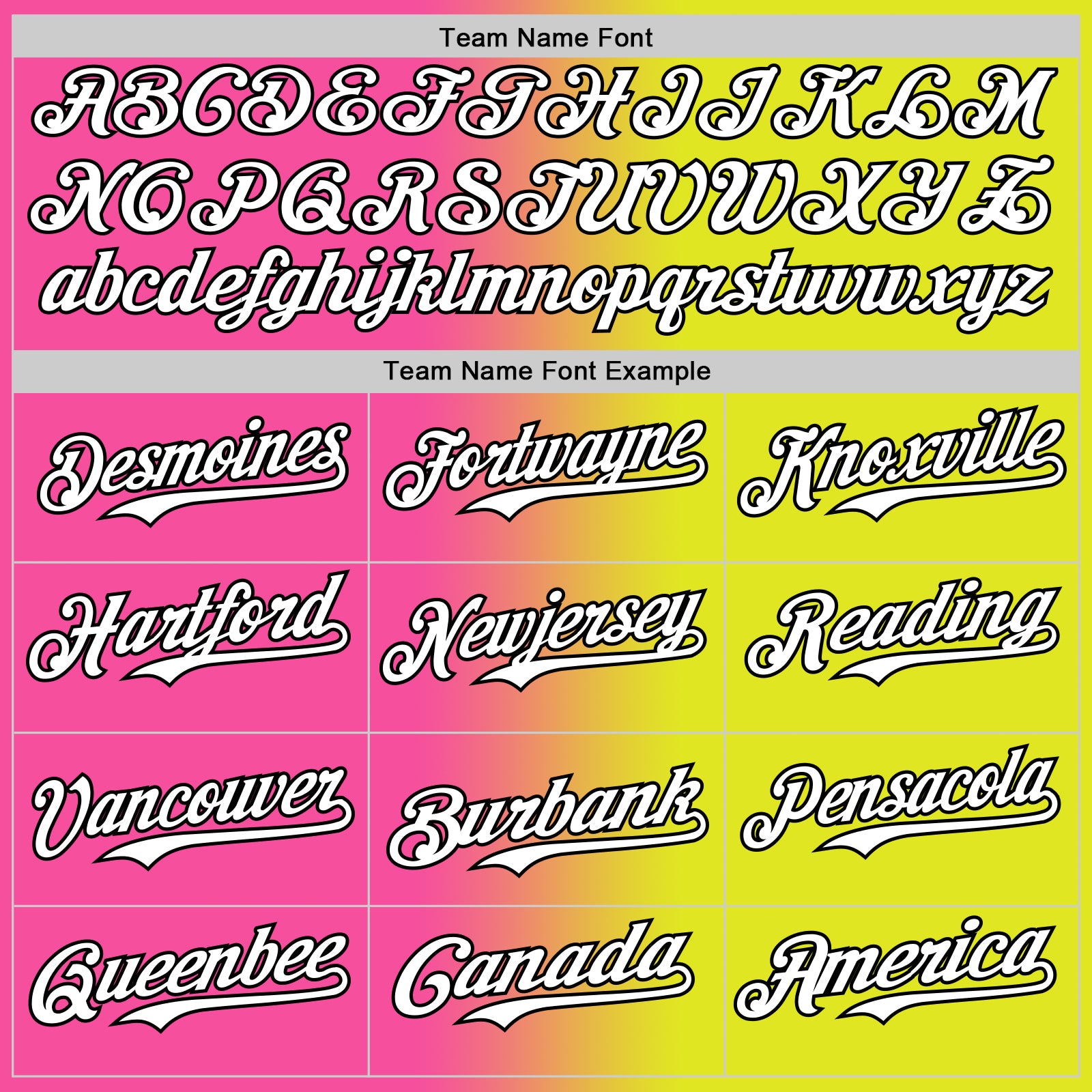 Custom Neon Yellow White Pink-Black Authentic Gradient Fashion Baseball Jersey