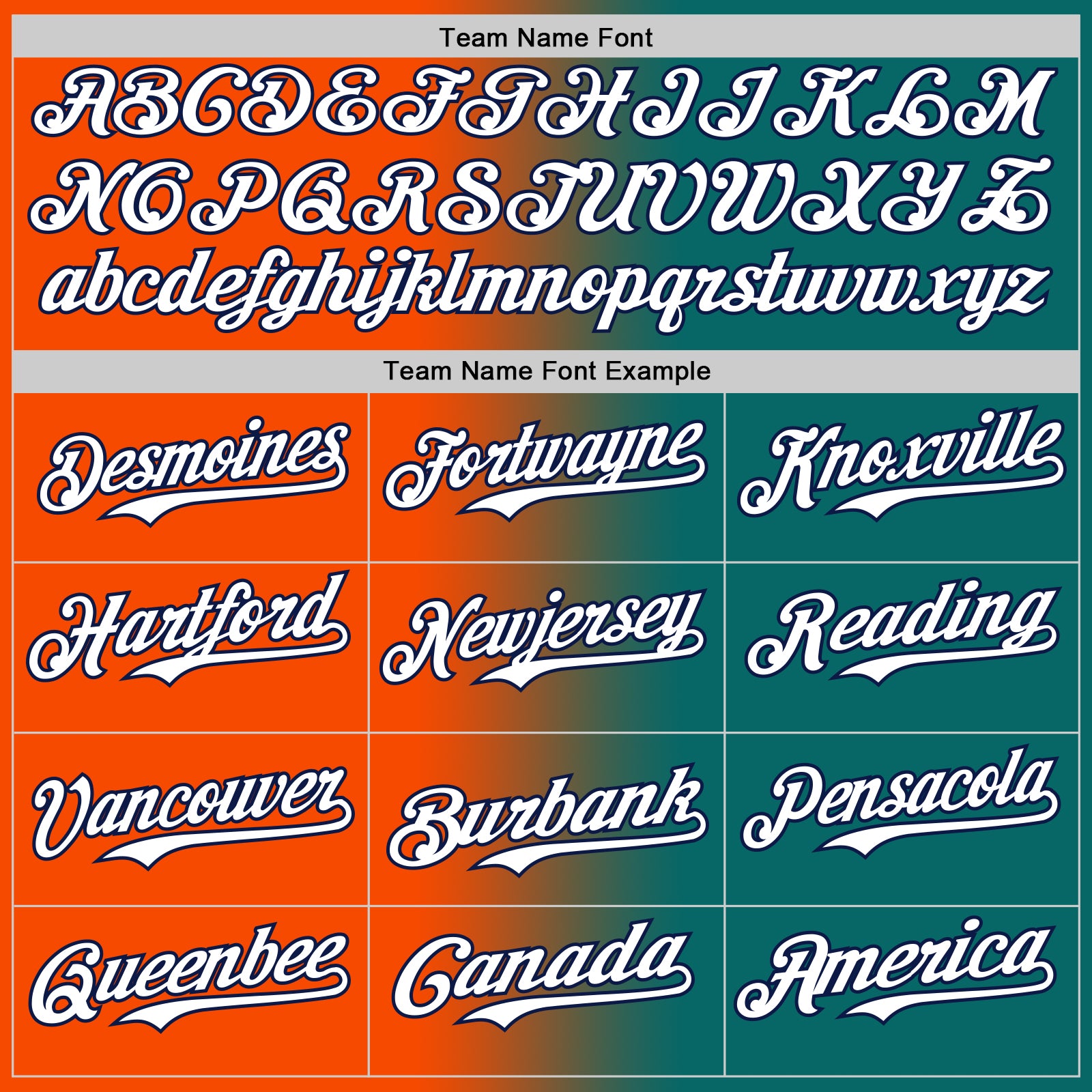 Custom Teal White Orange-Navy Authentic Gradient Fashion Baseball Jersey