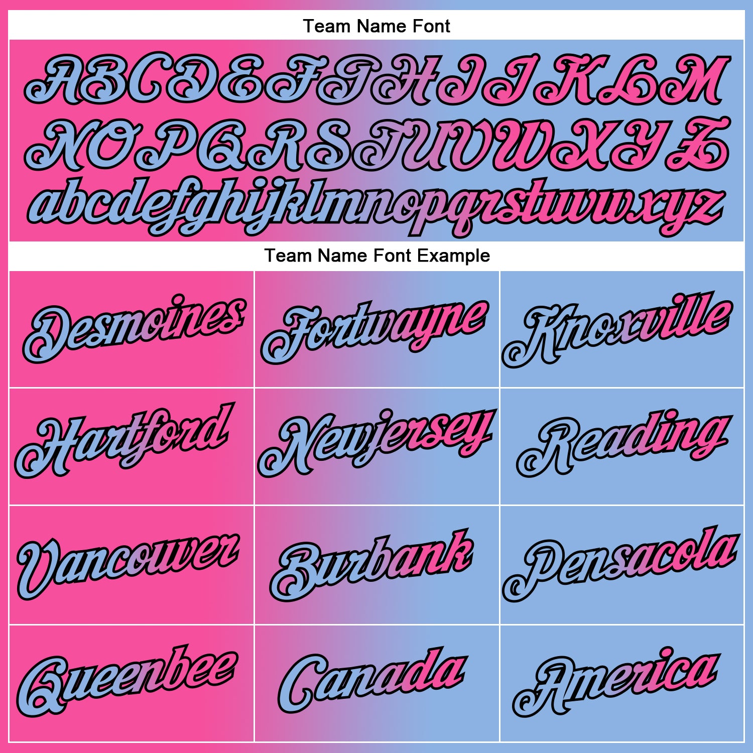 Custom Light Blue Pink-Black Gradient Fashion Performance T-Shirt