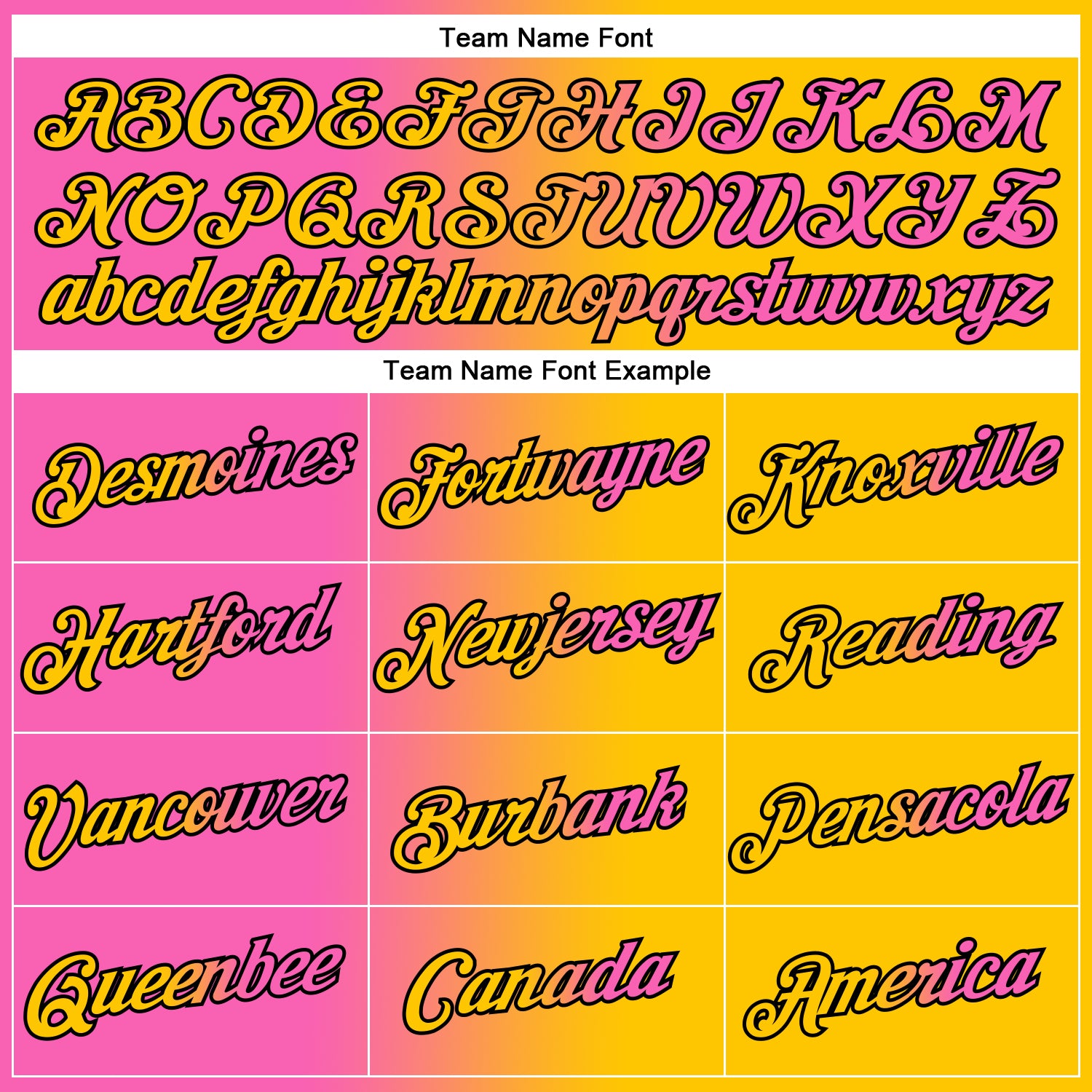 Custom Yellow Pink-Black Gradient Fashion Performance T-Shirt