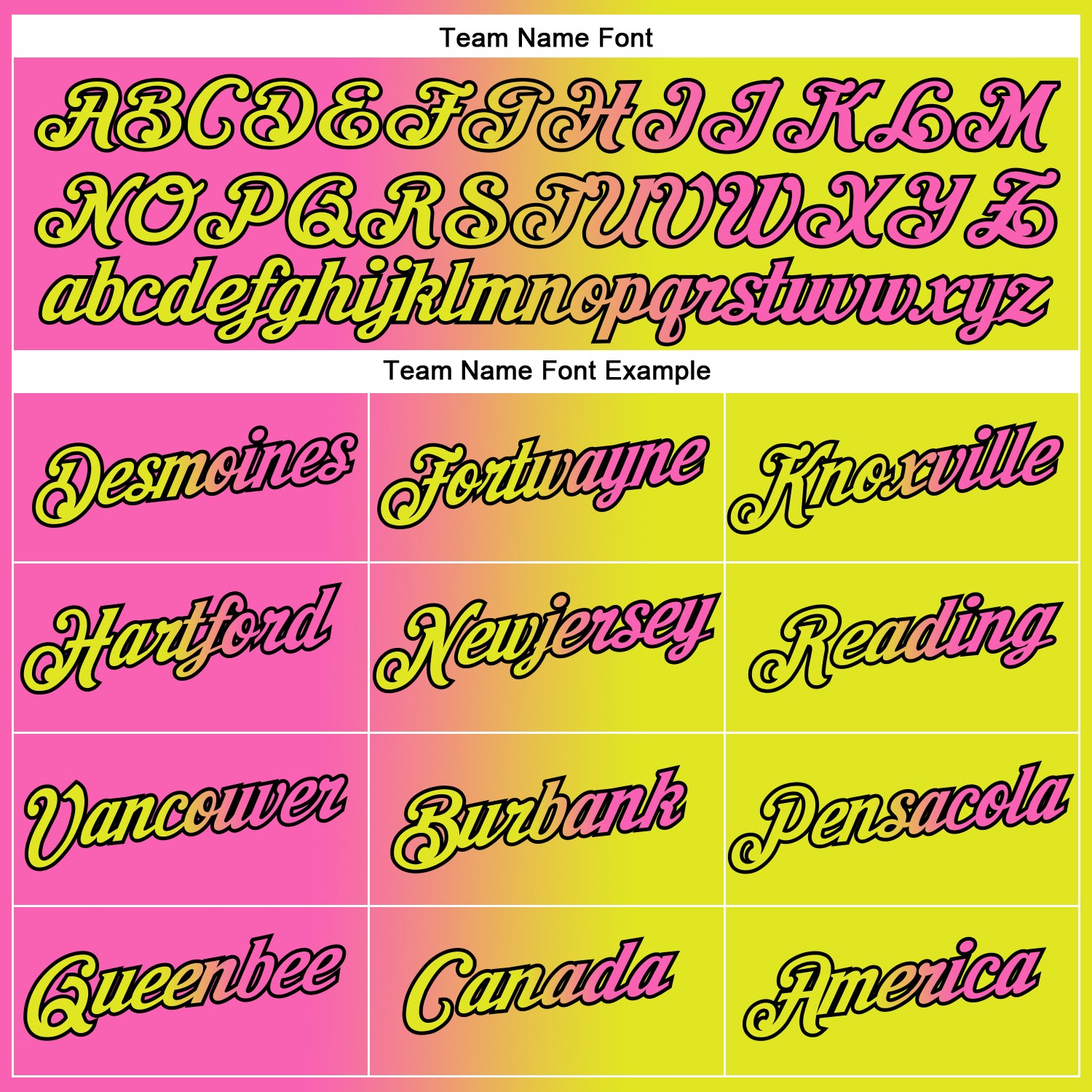 Custom Neon Yellow Pink-Black Gradient Fashion Performance T-Shirt