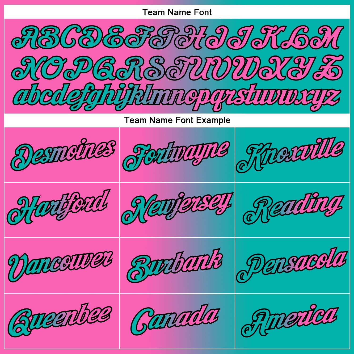 Custom Aqua Pink-Black Gradient Fashion Performance T-Shirt