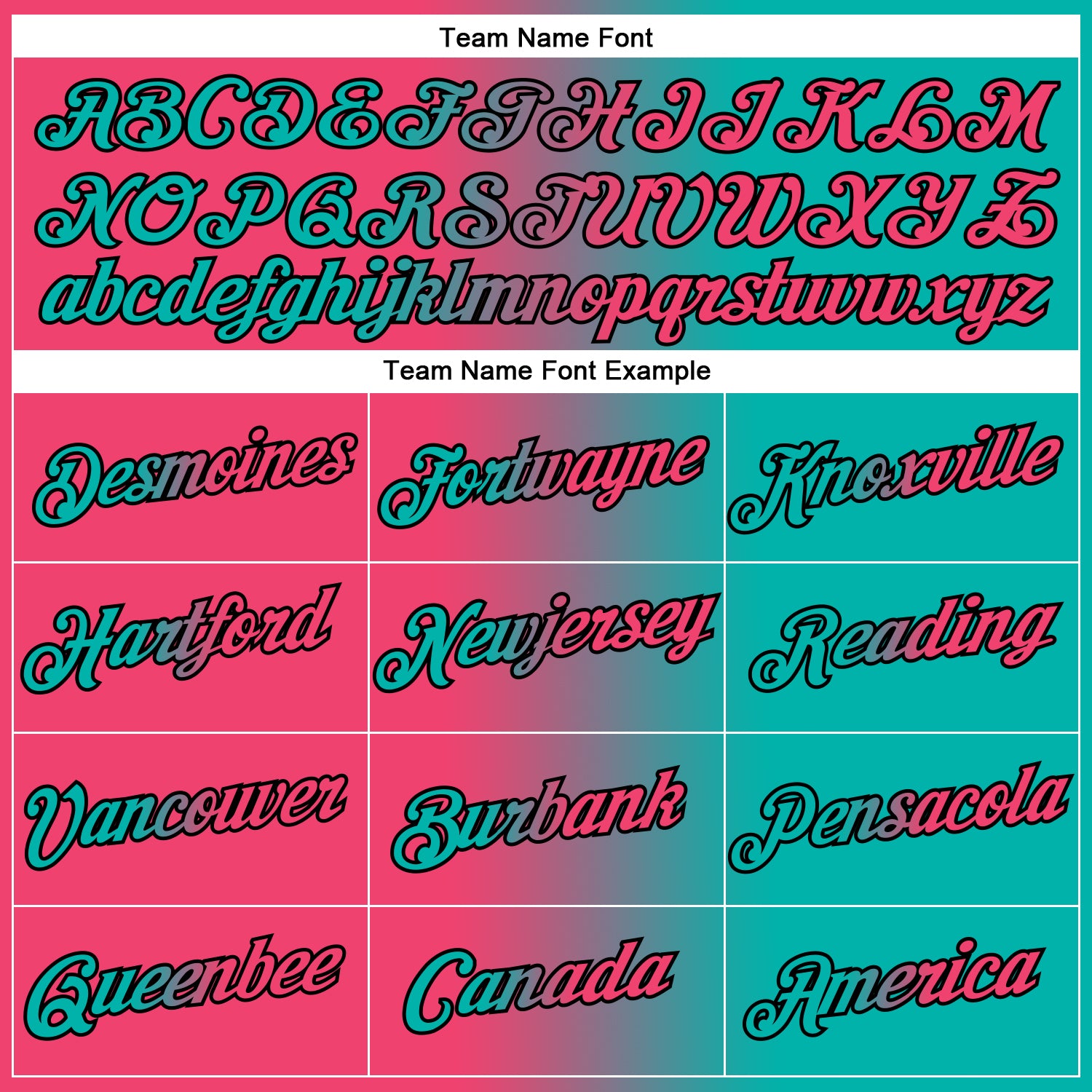 Custom Aqua Neon Pink-Black Gradient Fashion Performance T-Shirt