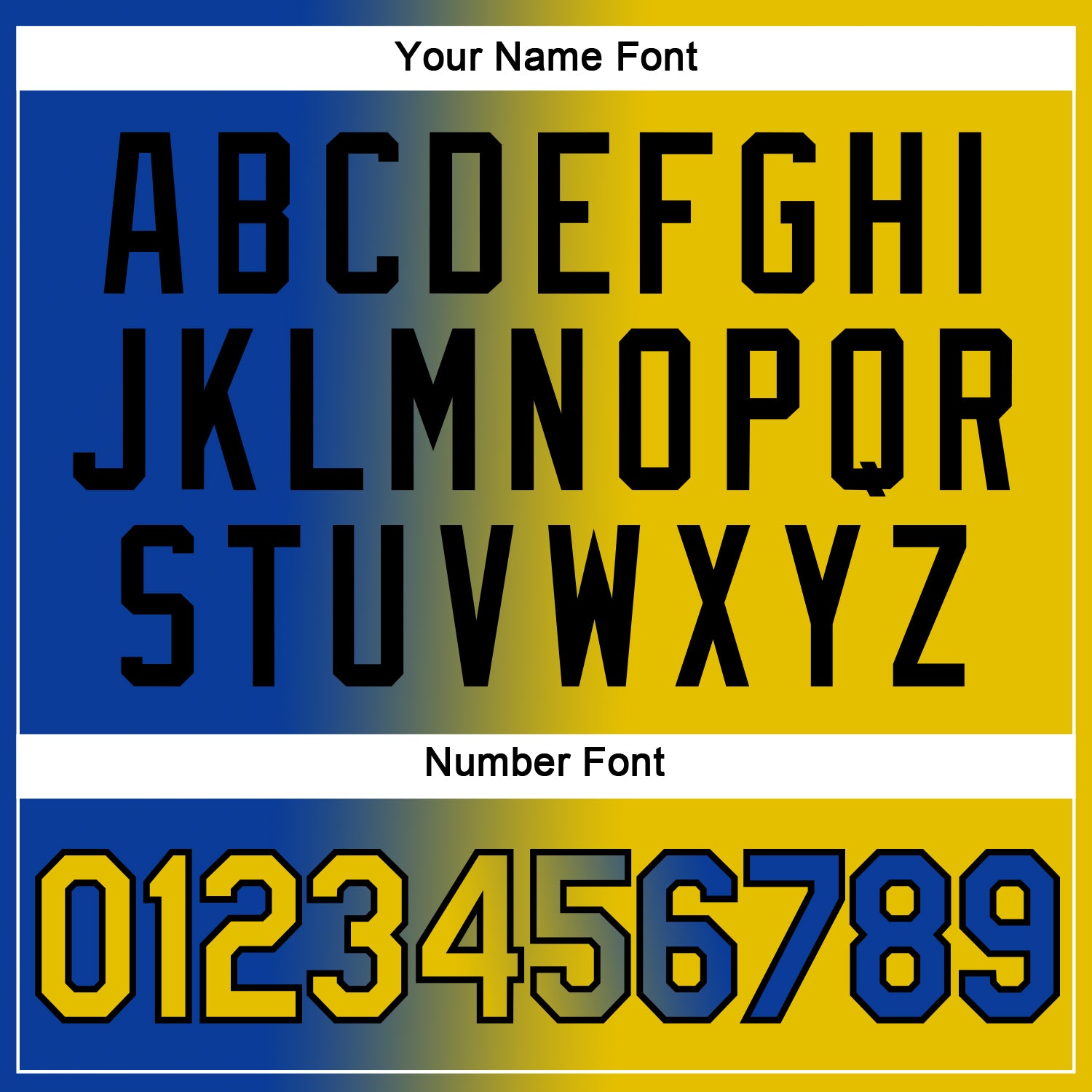 Custom Royal Yellow-Black Gradient Fashion Performance T-Shirt