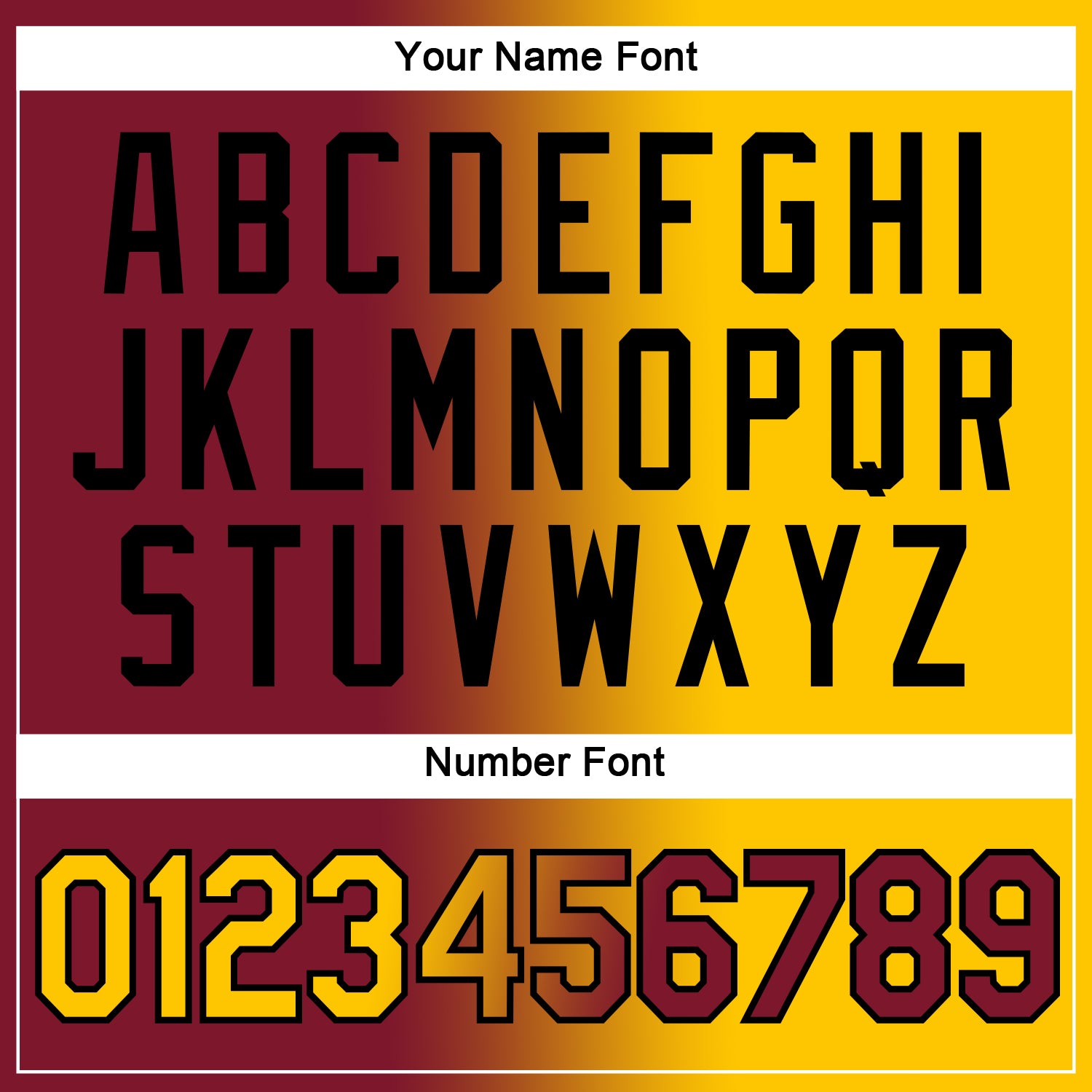 Custom Crimson Yellow-Black Gradient Fashion Performance T-Shirt