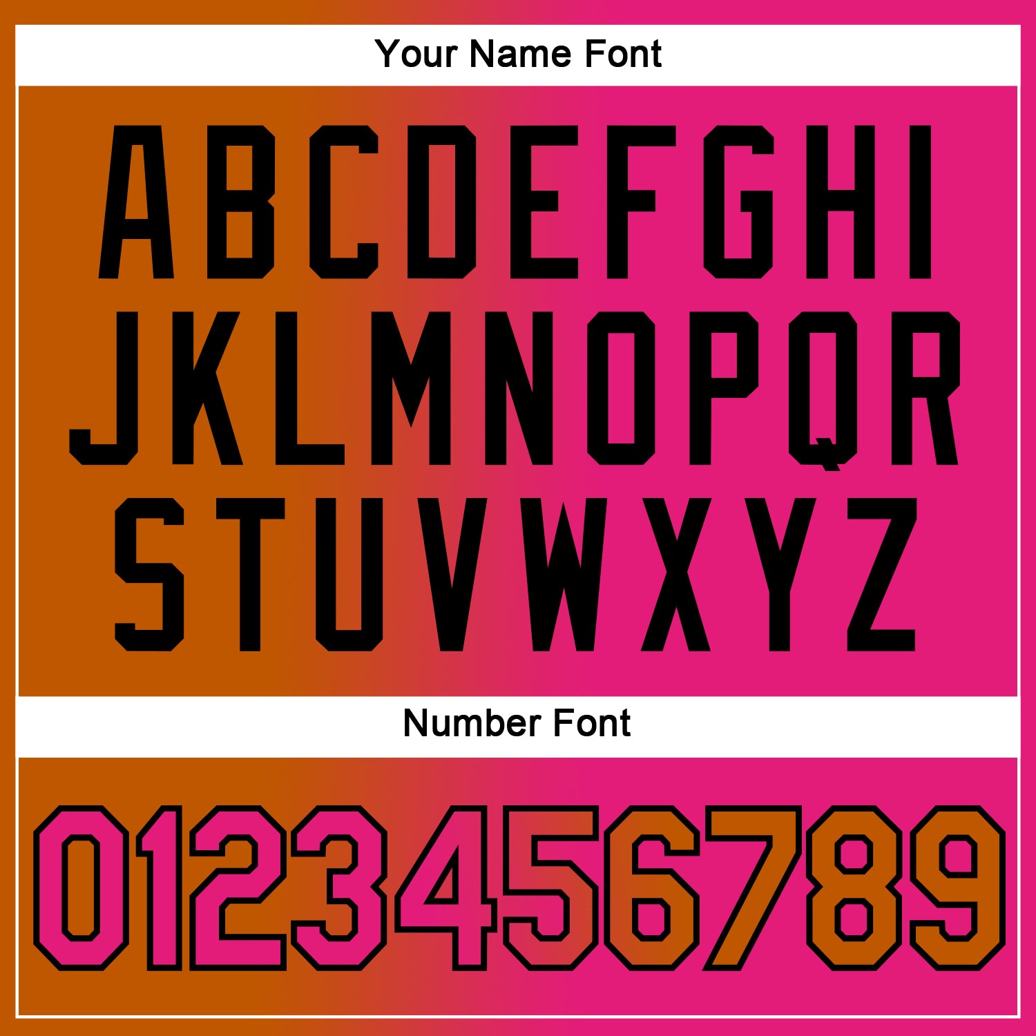 Custom Texas Orange Hot Pink-Black Gradient Fashion Performance T-Shirt