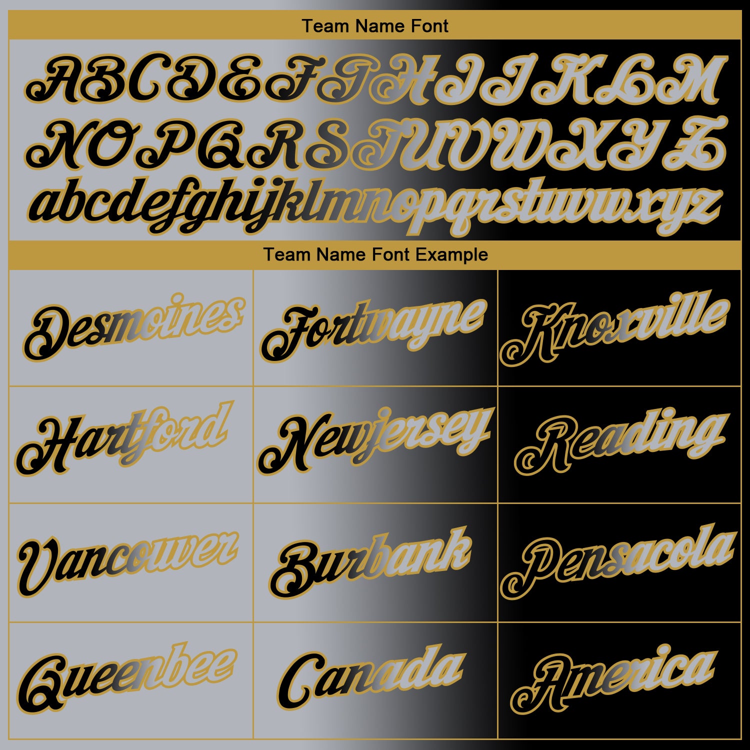 Custom Black Gray-Old Gold Gradient Fashion Performance T-Shirt