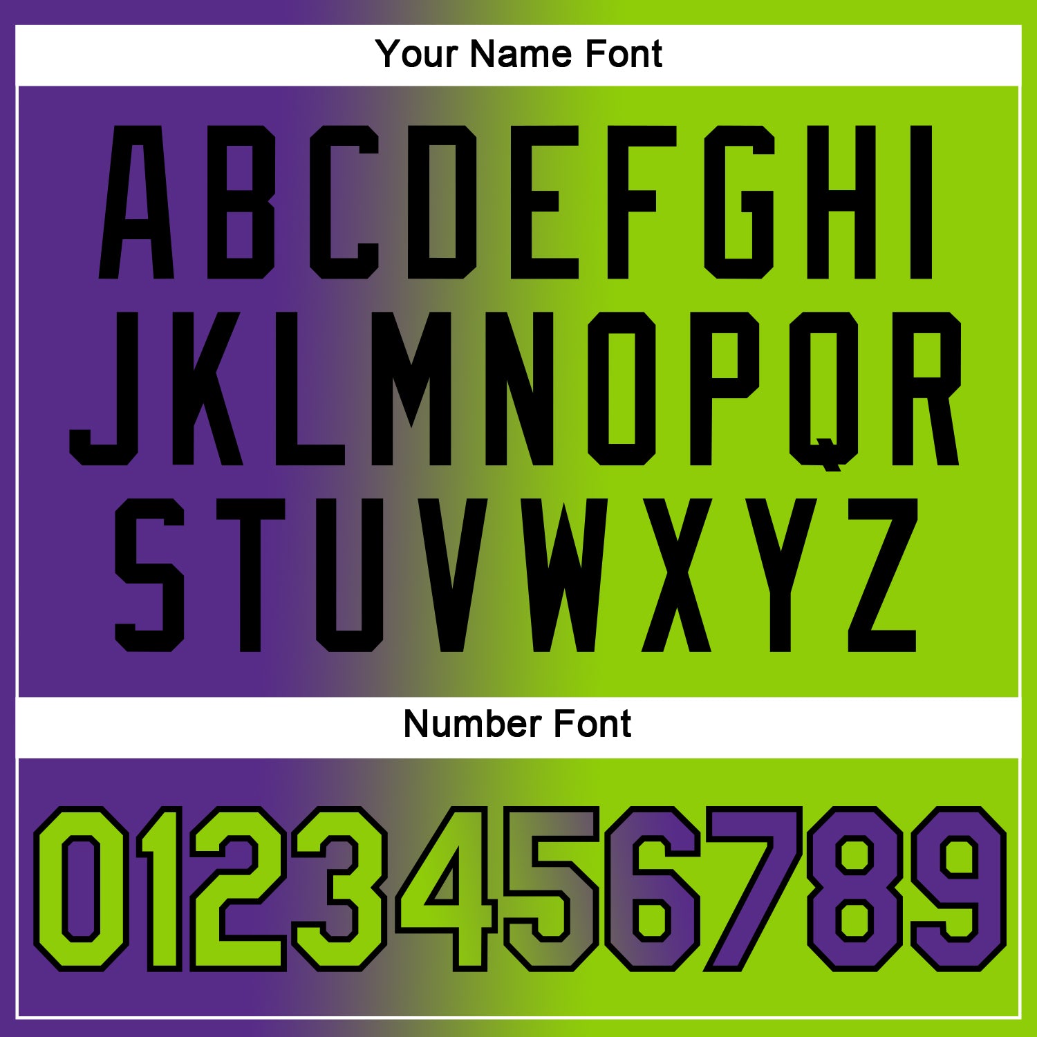 Custom Purple Neon Green-Black Gradient Fashion Performance T-Shirt