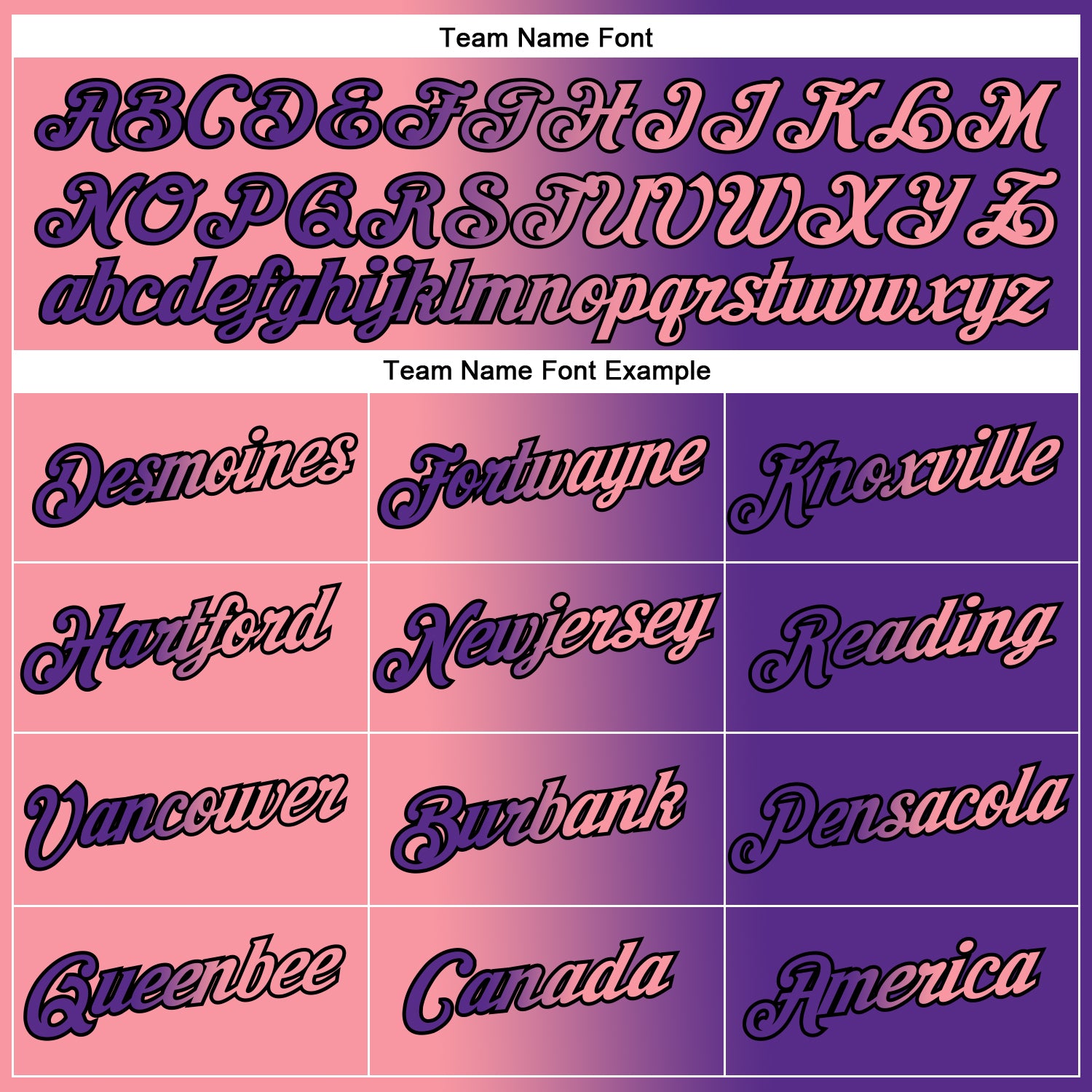 Custom Purple Medium Pink-Black Gradient Fashion Performance T-Shirt