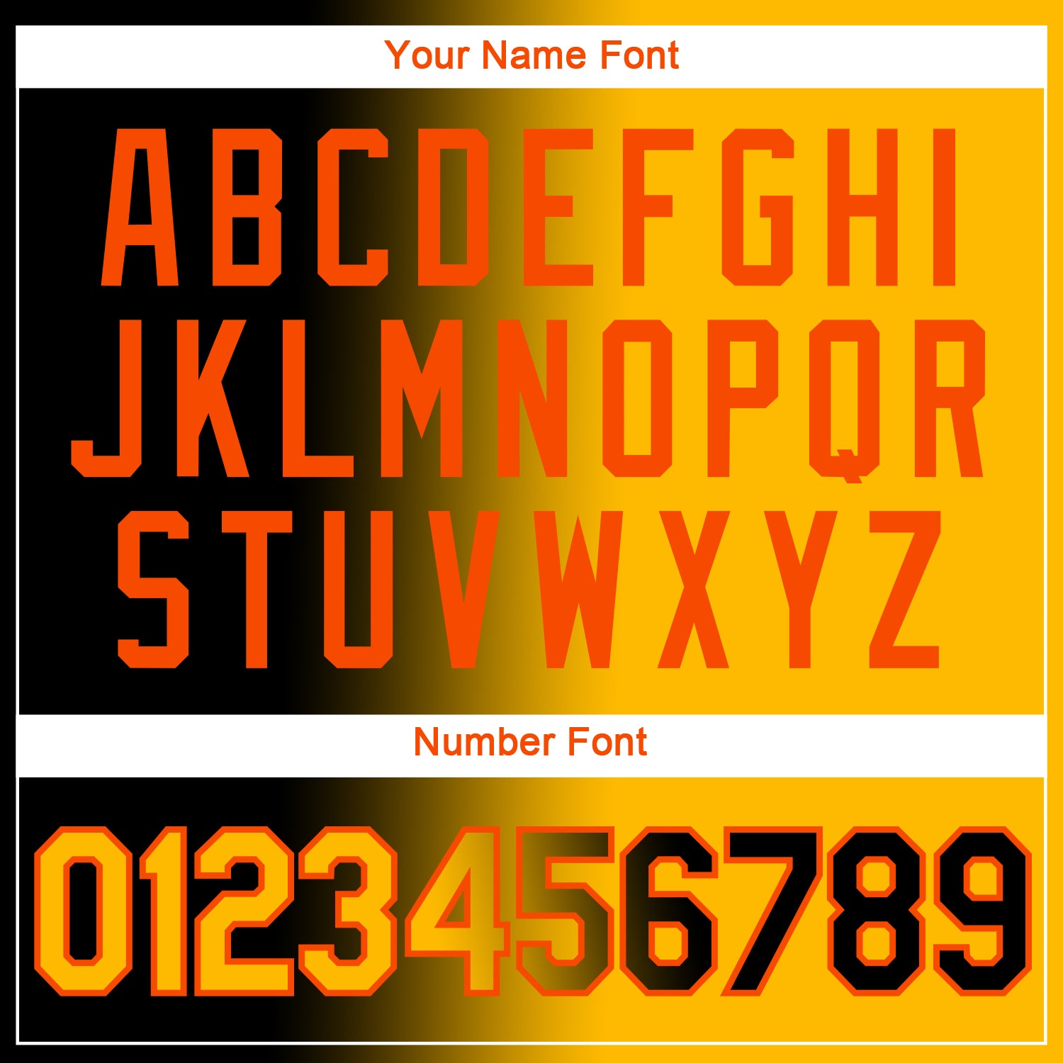 Custom Black Gold-Orange Gradient Fashion Performance T-Shirt