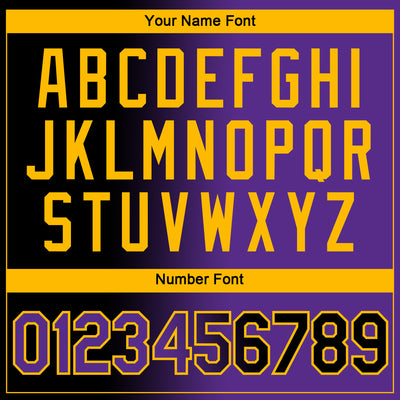 Custom Black Purple-Gold Gradient Fashion Performance T-Shirt