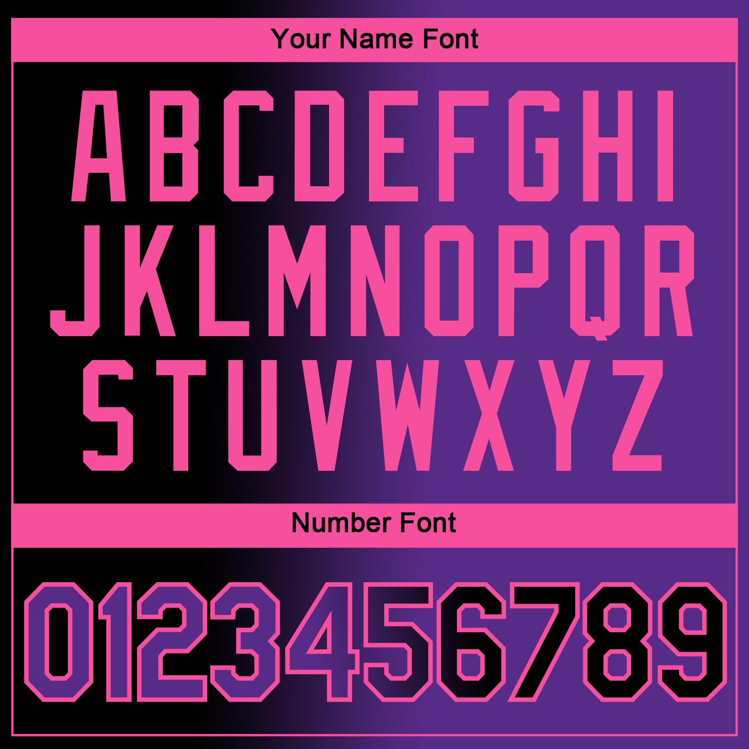 Custom Black Purple-Pink Gradient Fashion Performance T-Shirt