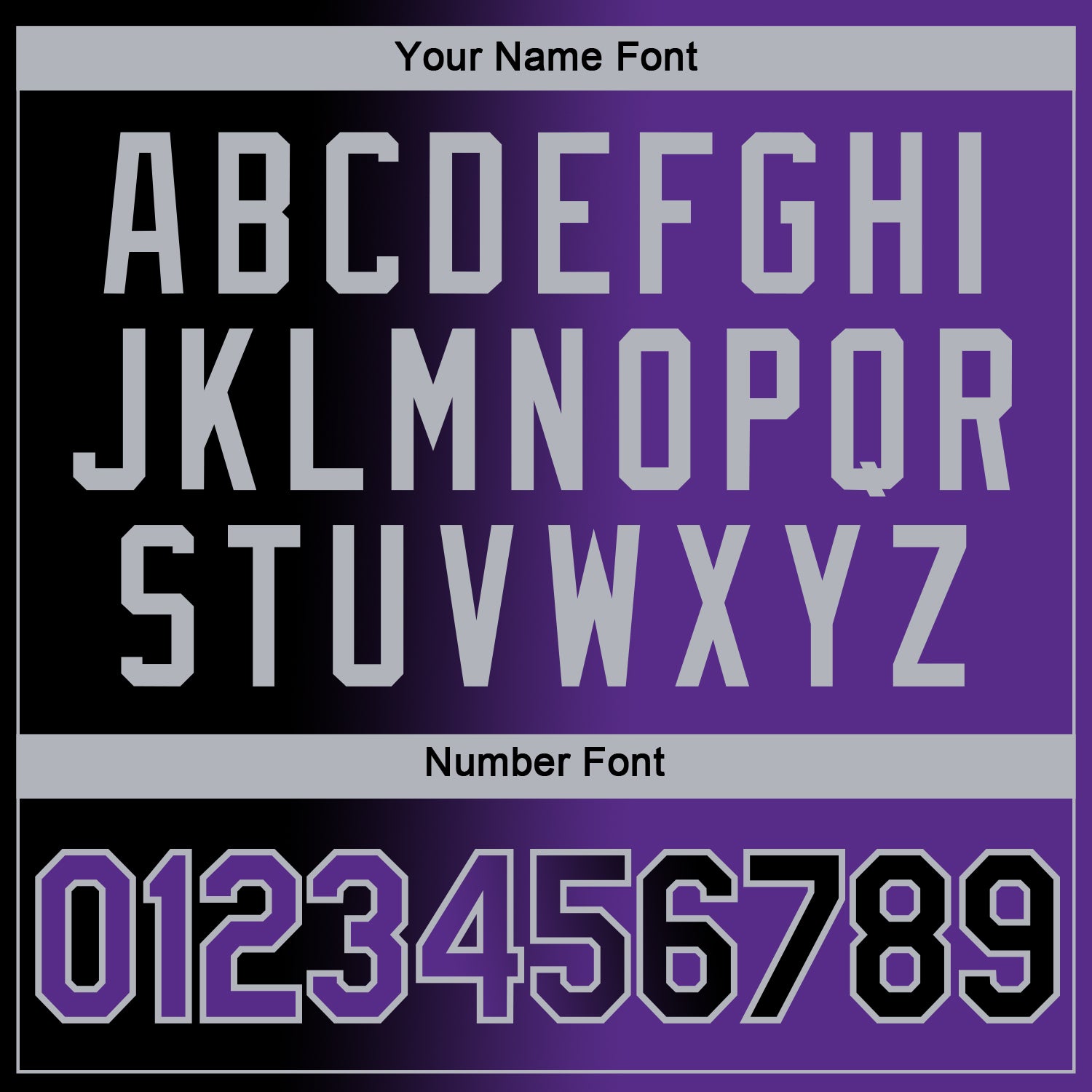 Custom Black Purple-Gray Gradient Fashion Performance T-Shirt