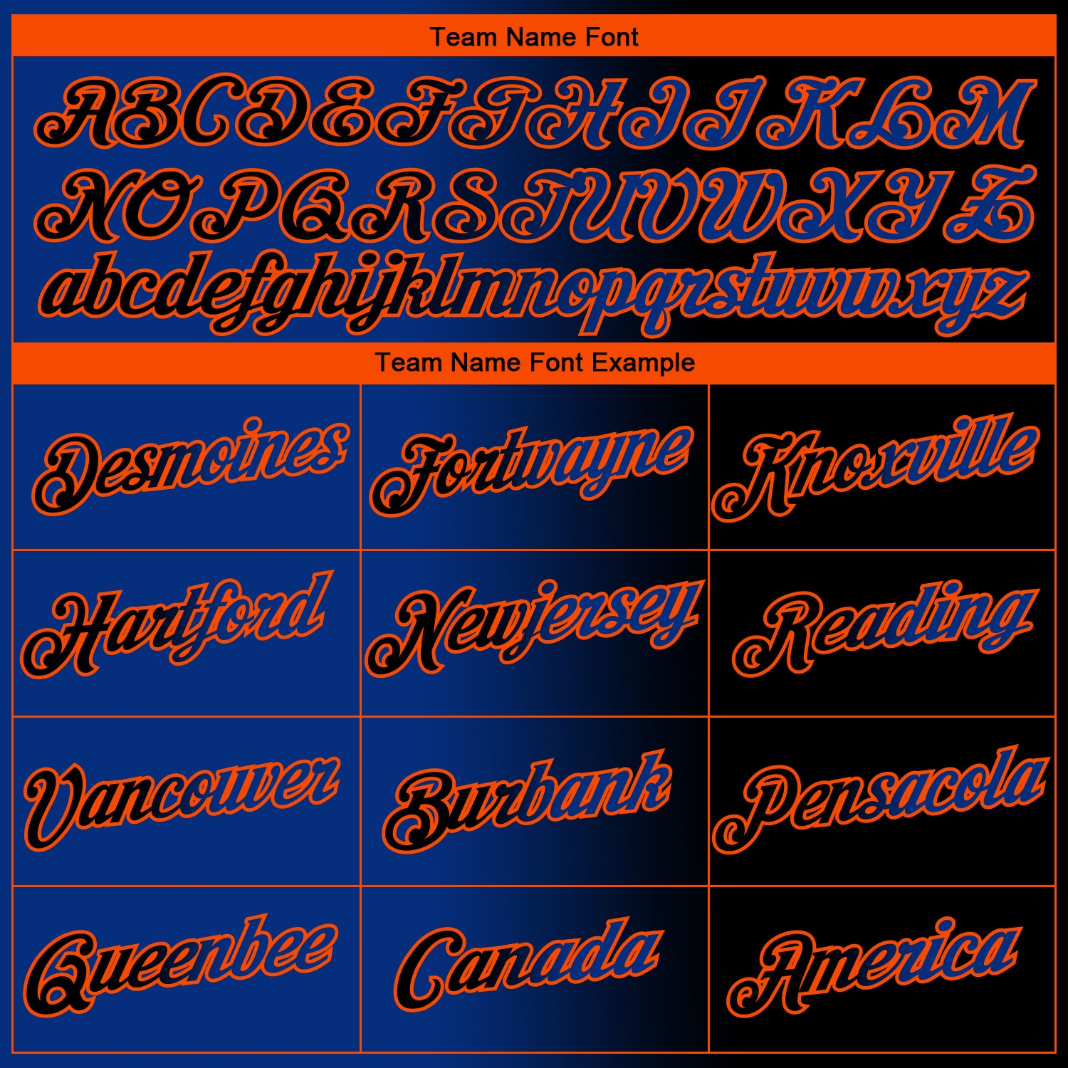 Custom Black Royal-Orange Gradient Fashion Performance T-Shirt