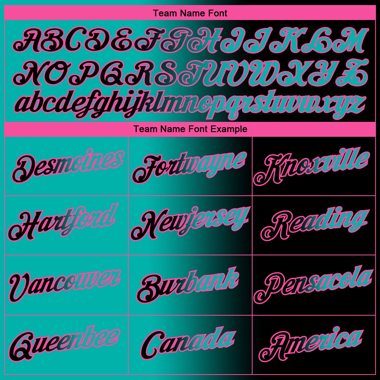 Custom Black Aqua-Pink Gradient Fashion Performance T-Shirt