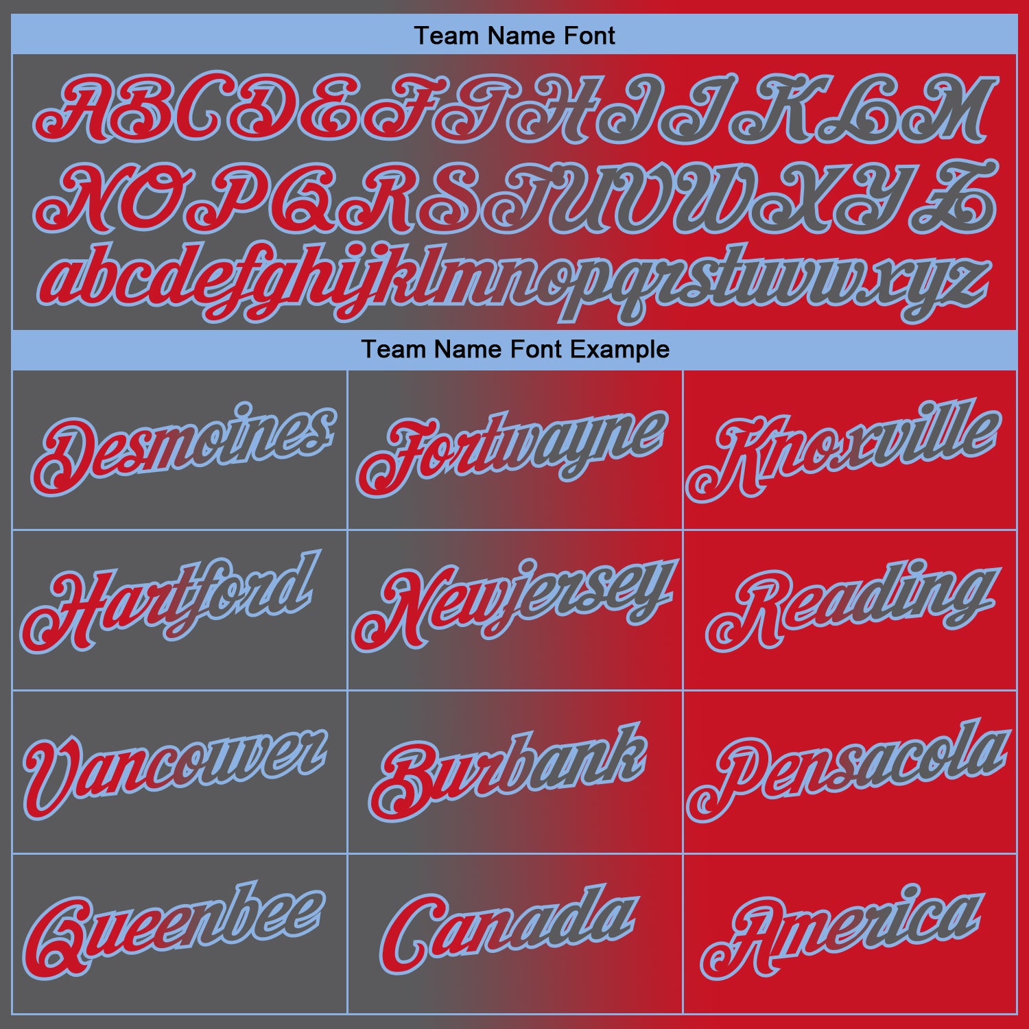 Custom Red Steel Gray-Light Blue Gradient Fashion Performance T-Shirt