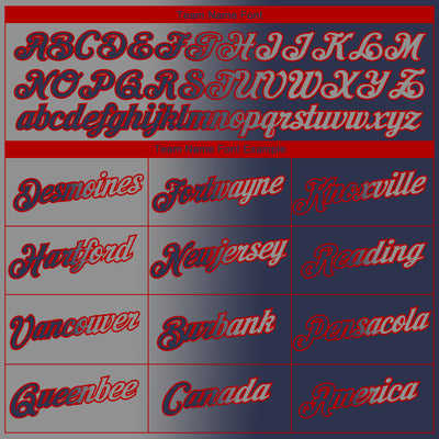 Custom Navy Gray-Red Gradient Fashion Performance T-Shirt