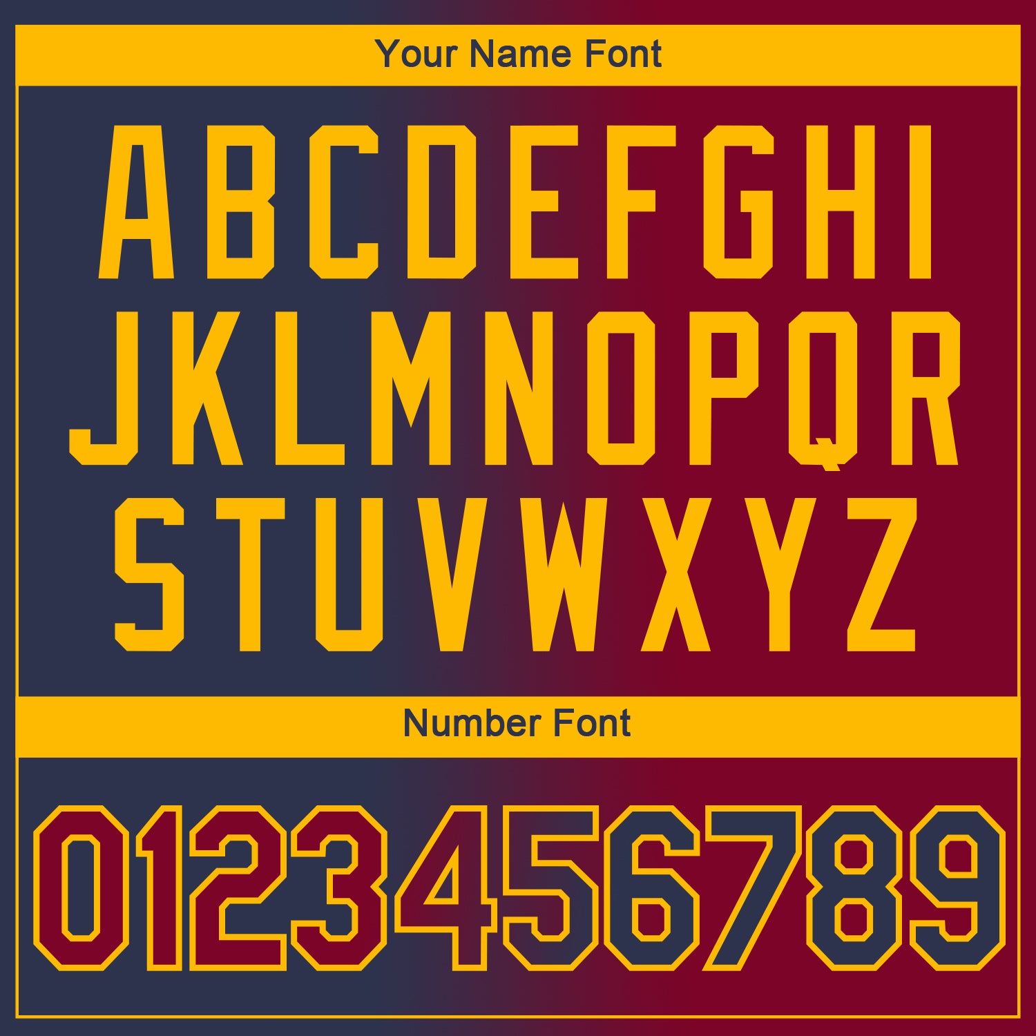 Custom Navy Maroon-Gold Gradient Fashion Performance T-Shirt