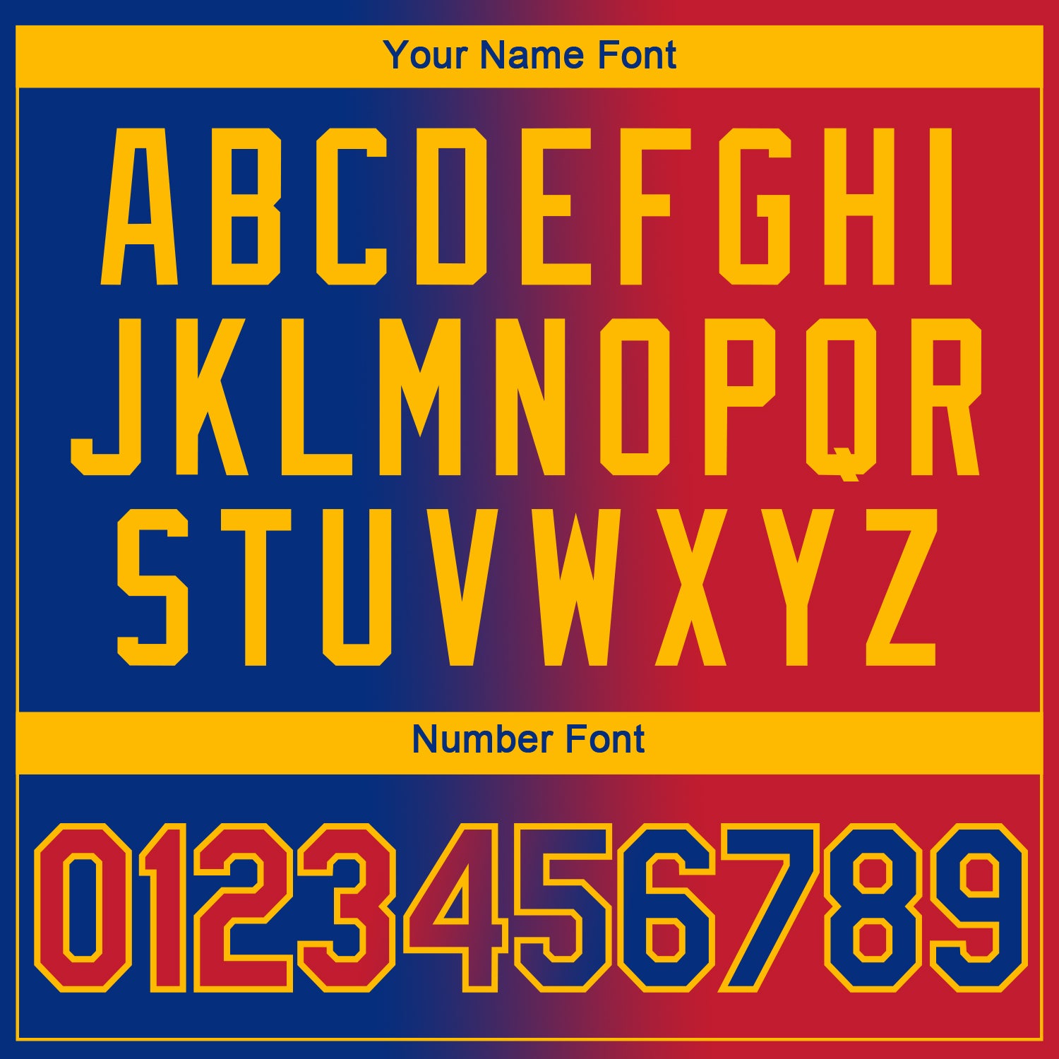 Custom Royal Red-Gold Gradient Fashion Performance T-Shirt