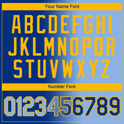 Custom Royal Light Blue-Gold Gradient Fashion Performance T-Shirt