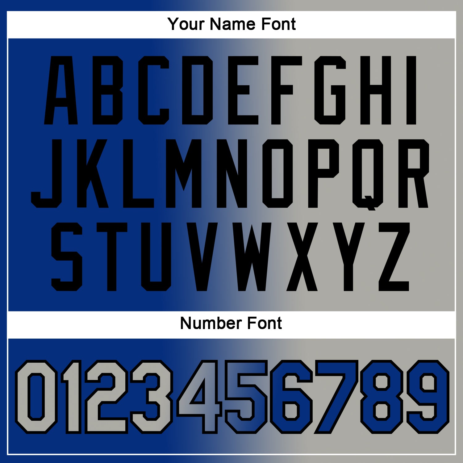 Custom Royal Gray-Black Gradient Fashion Performance T-Shirt