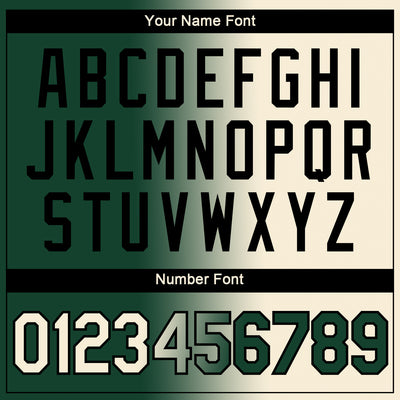 Custom Green Cream-Black Gradient Fashion Performance T-Shirt