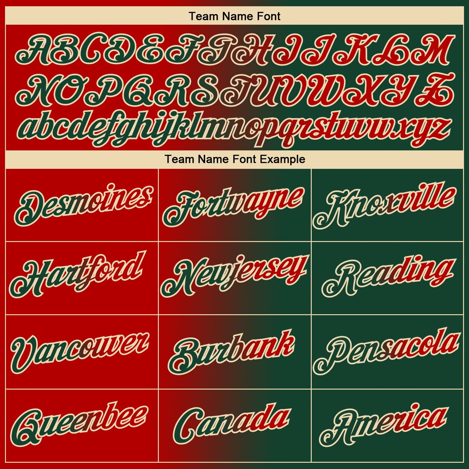 Custom Green Red-Cream Gradient Fashion Performance T-Shirt