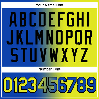 Custom Thunder Blue Neon Yellow-Black Gradient Fashion Performance T-Shirt