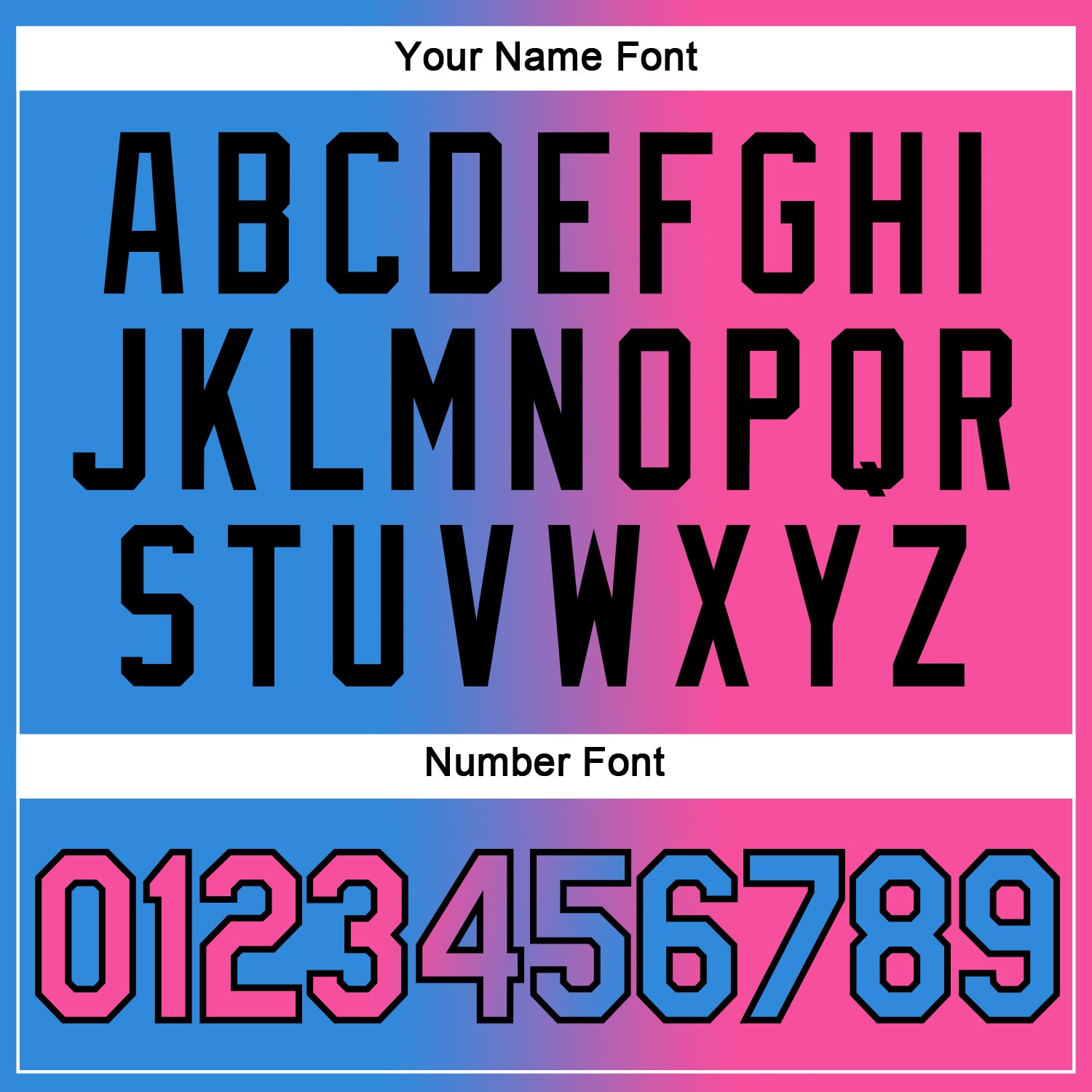 Custom Powder Blue Pink-Black Gradient Fashion Performance T-Shirt