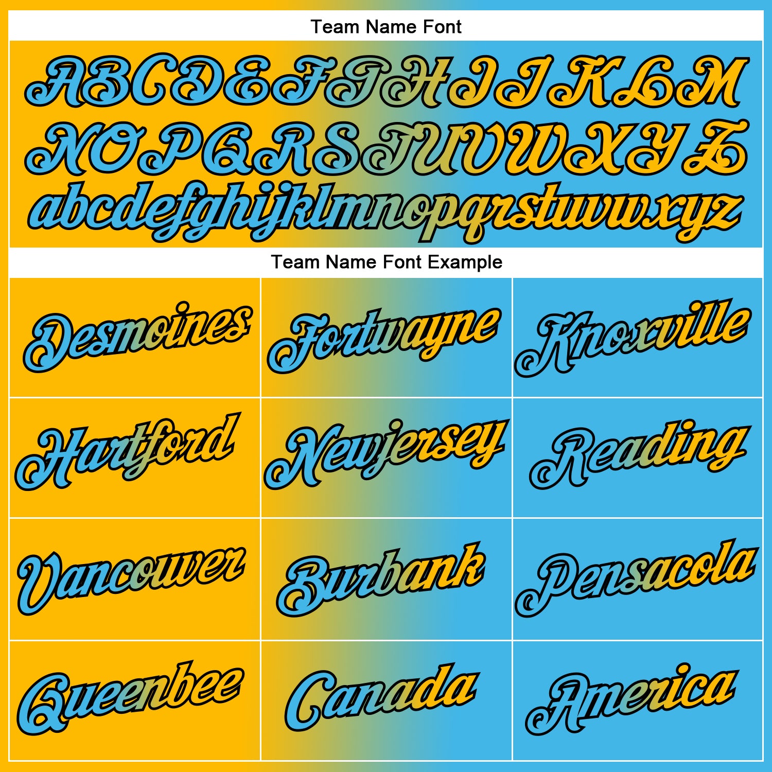 Custom Sky Blue Gold-Black Gradient Fashion Performance T-Shirt