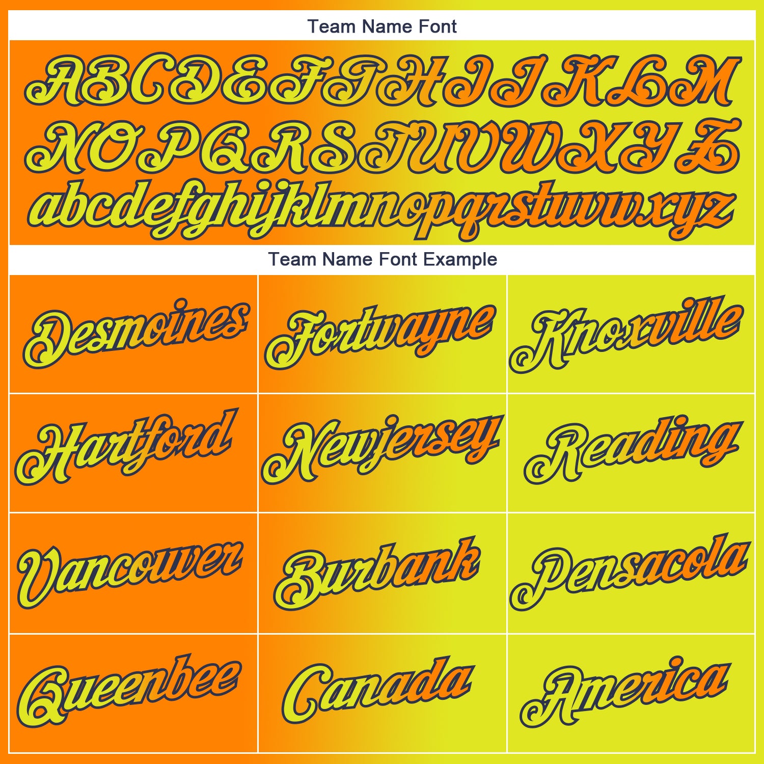 Custom Neon Yellow Bay Orange-Navy Gradient Fashion Performance T-Shirt