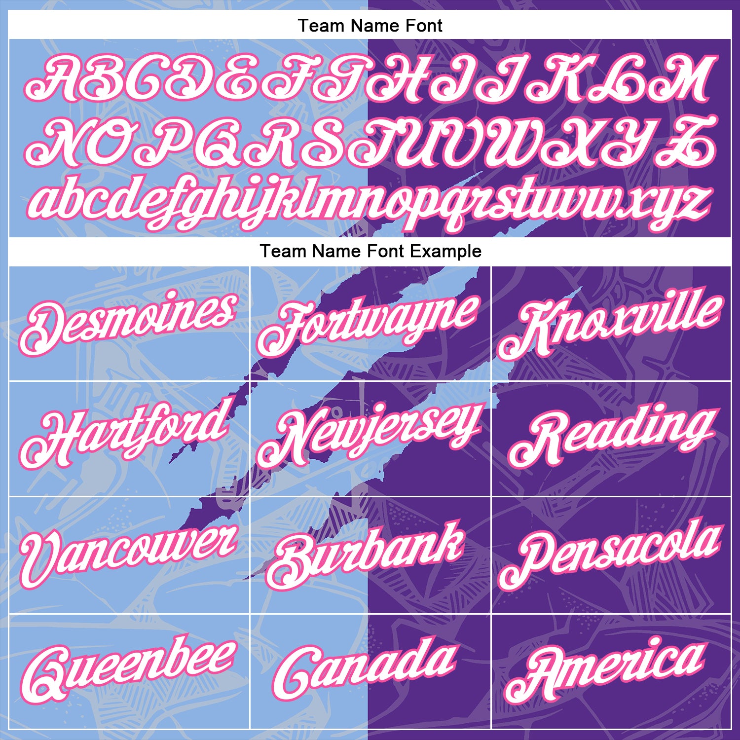 Custom Graffiti Pattern Purple Light Blue-Pink Scratch 3D Performance T-Shirt