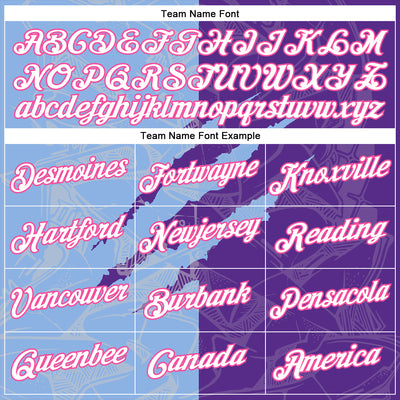 Custom Graffiti Pattern Purple Light Blue-Pink Scratch 3D Performance T-Shirt