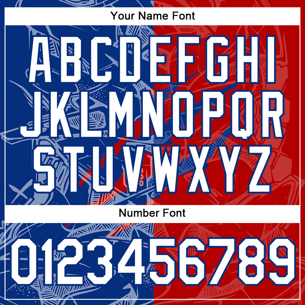 Custom Graffiti Pattern Red-Royal Scratch 3D Performance T-Shirt