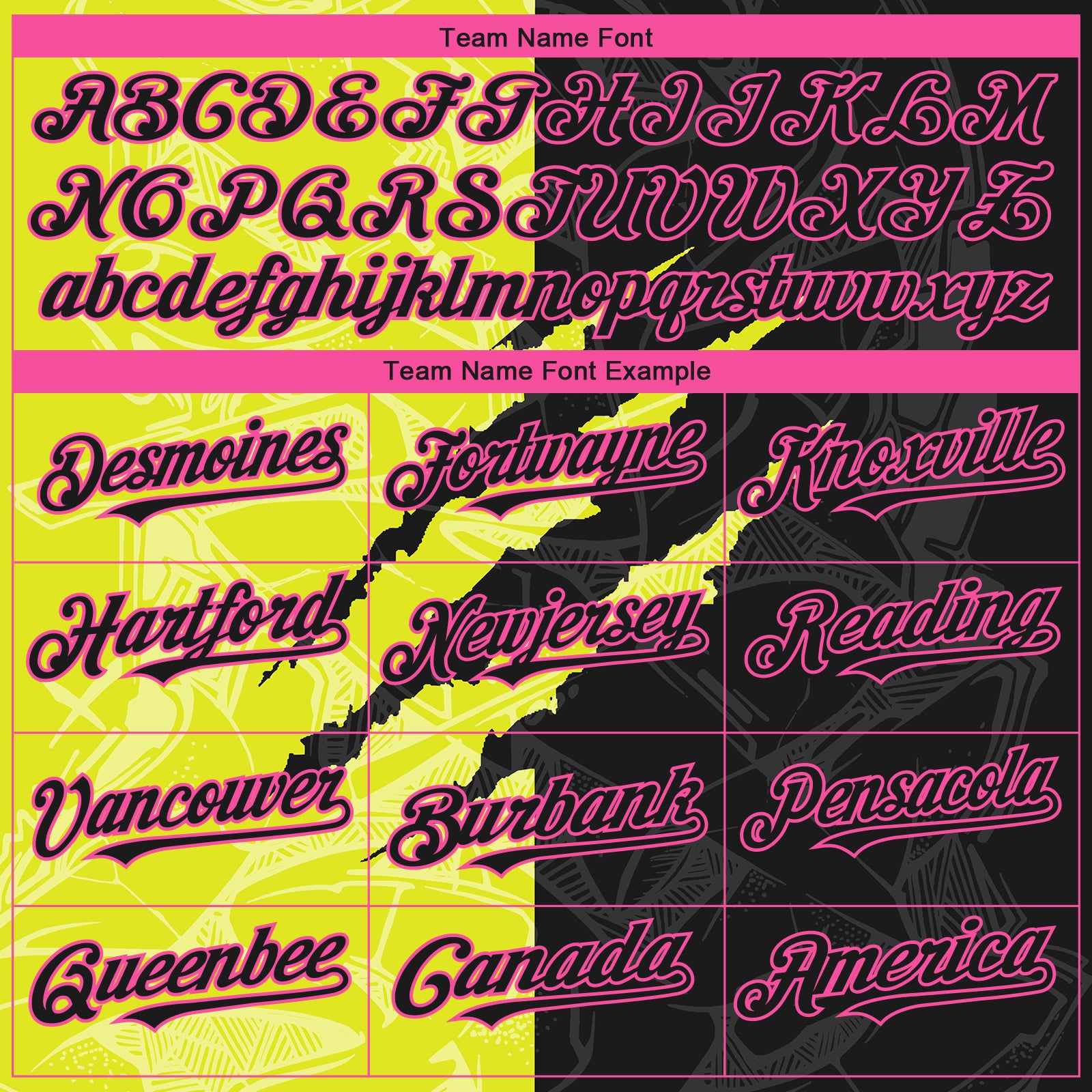 Custom Stitched Graffiti Pattern Black Neon Yellow-Pink 3D Scratch Sports Pullover Sweatshirt Hoodie