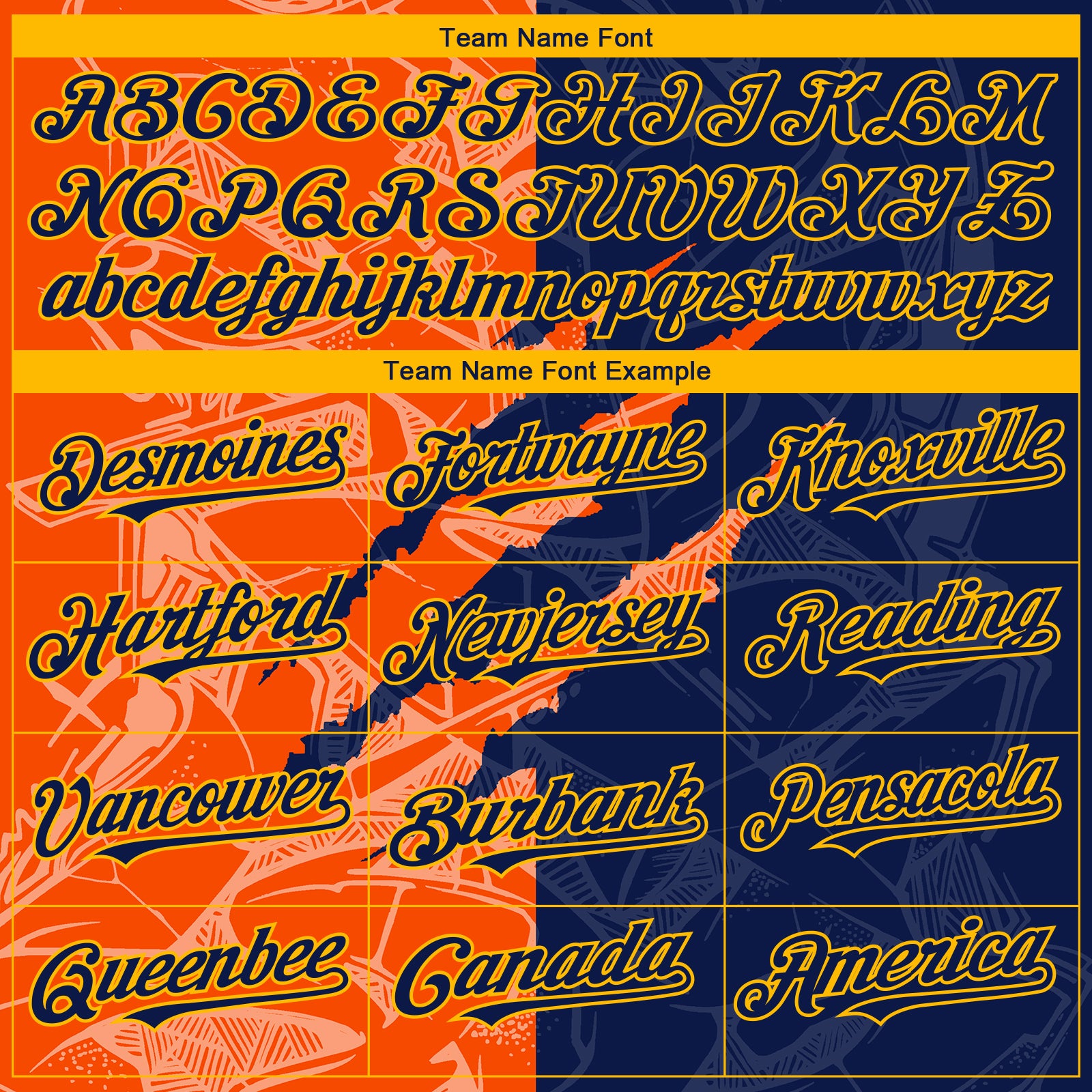 Custom Stitched Graffiti Pattern Navy Orange-Gold 3D Scratch Sports Pullover Sweatshirt Hoodie