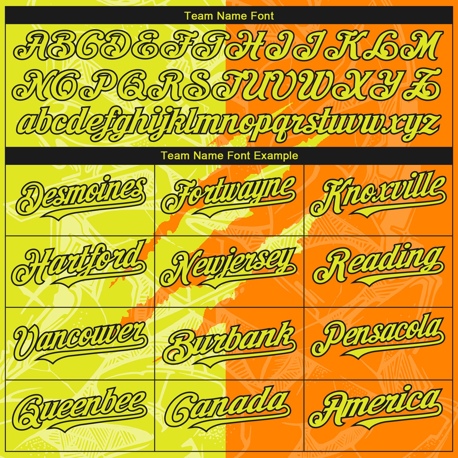 Custom Stitched Graffiti Pattern Neon Yellow Bay Orange-Black 3D Scratch Sports Pullover Sweatshirt Hoodie