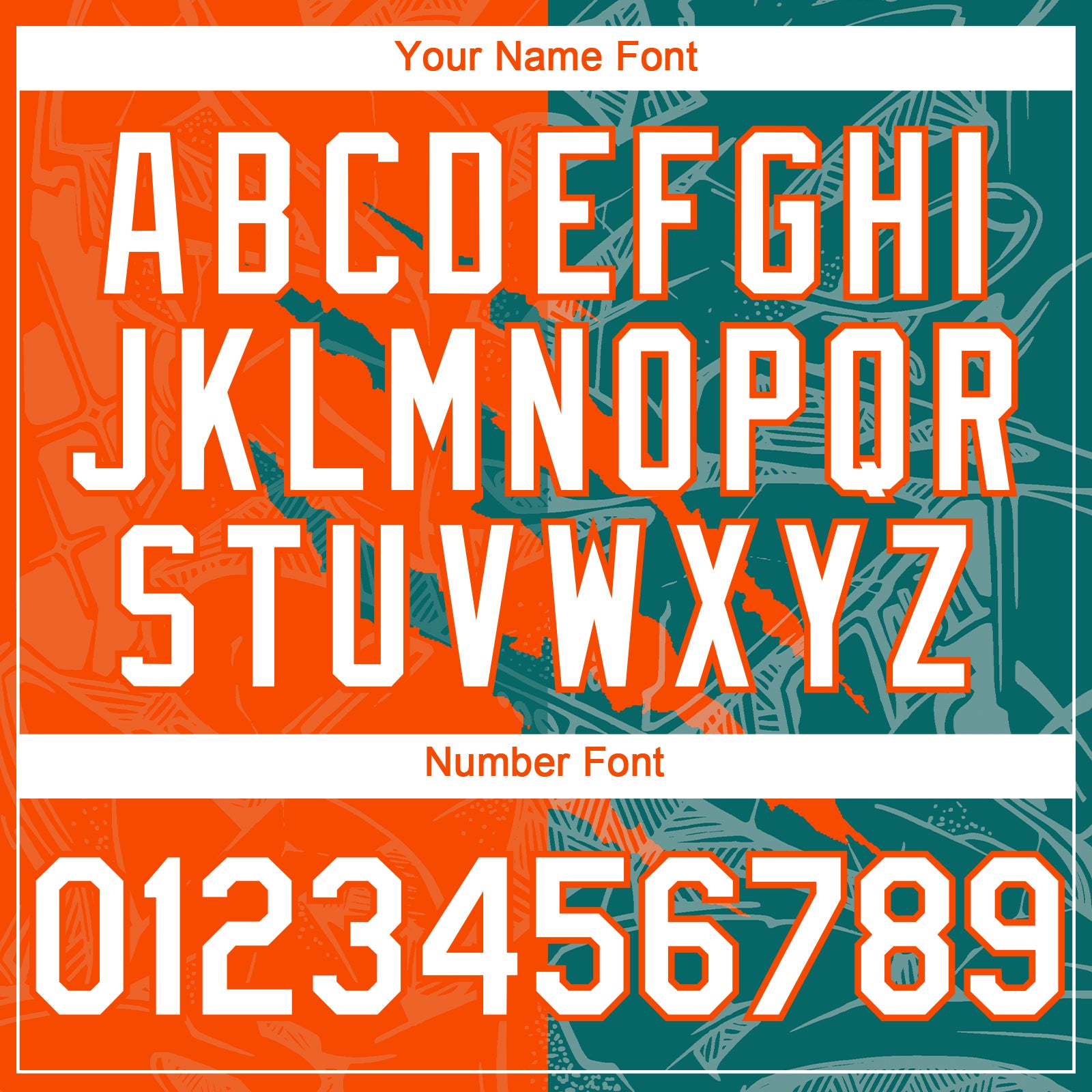 Custom Graffiti Pattern White Orange-Teal 3D Scratch Authentic Baseball Jersey