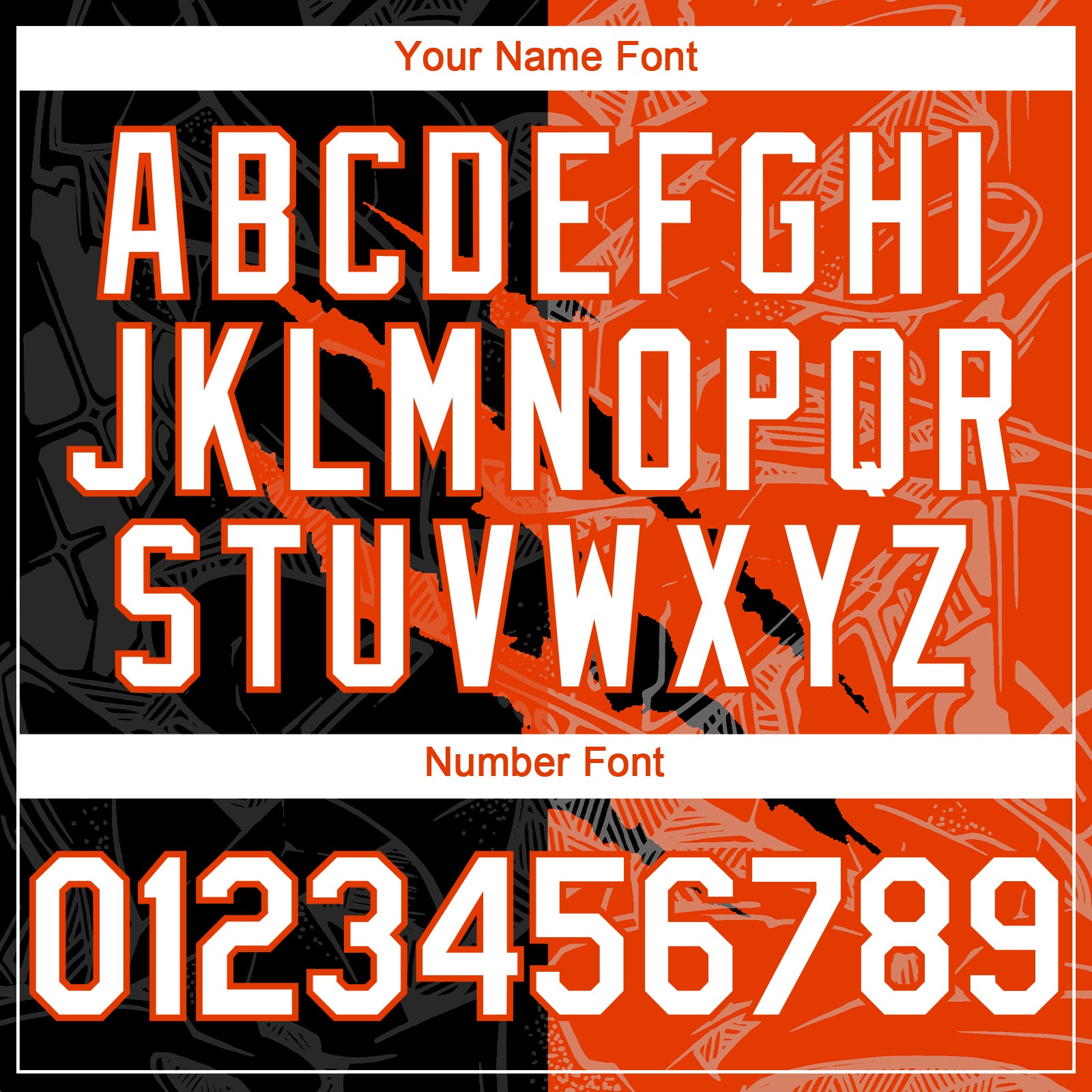 Custom Graffiti Pattern White Black-Orange 3D Scratch Authentic Baseball Jersey