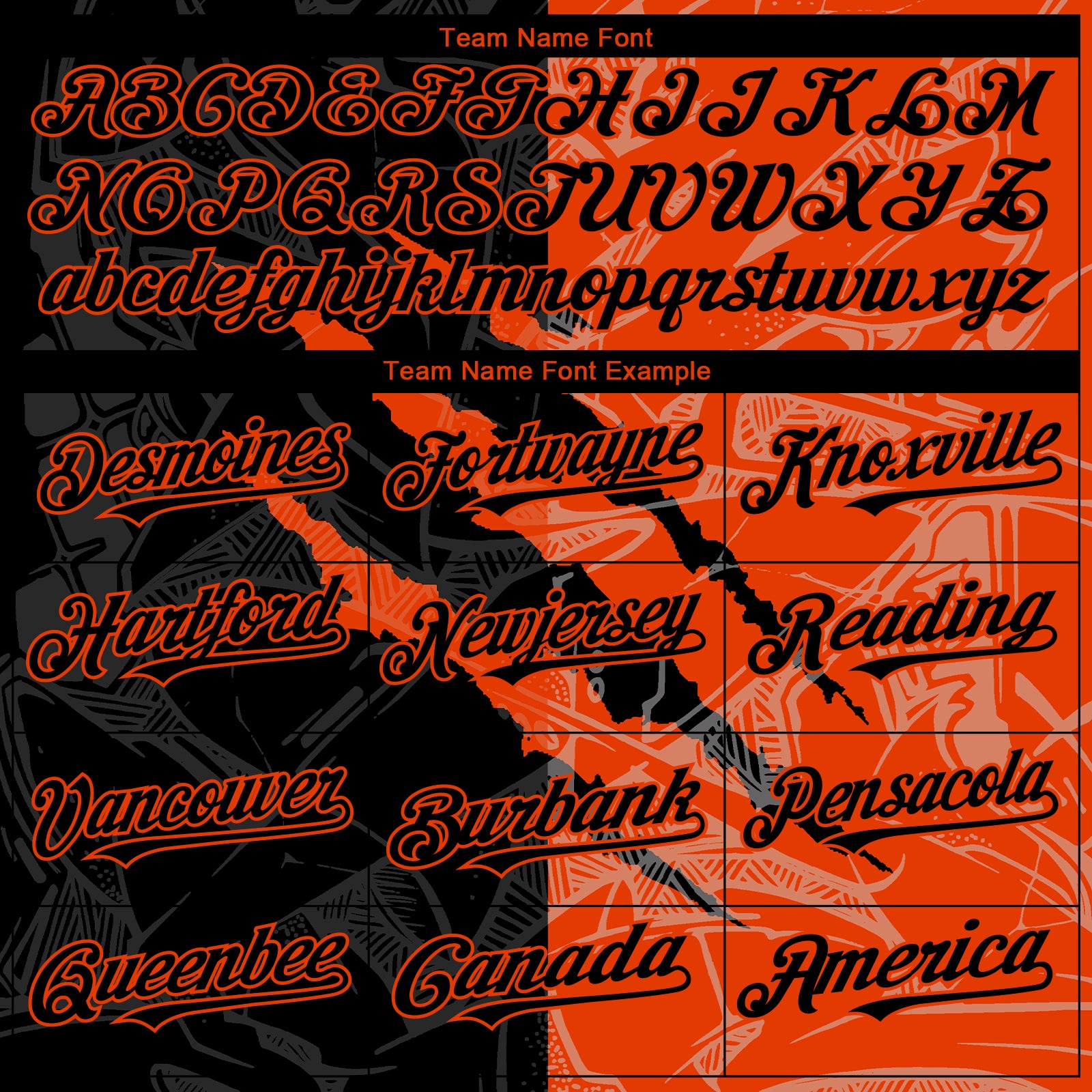 Custom Graffiti Pattern Black-Orange 3D Scratch Authentic Baseball Jersey