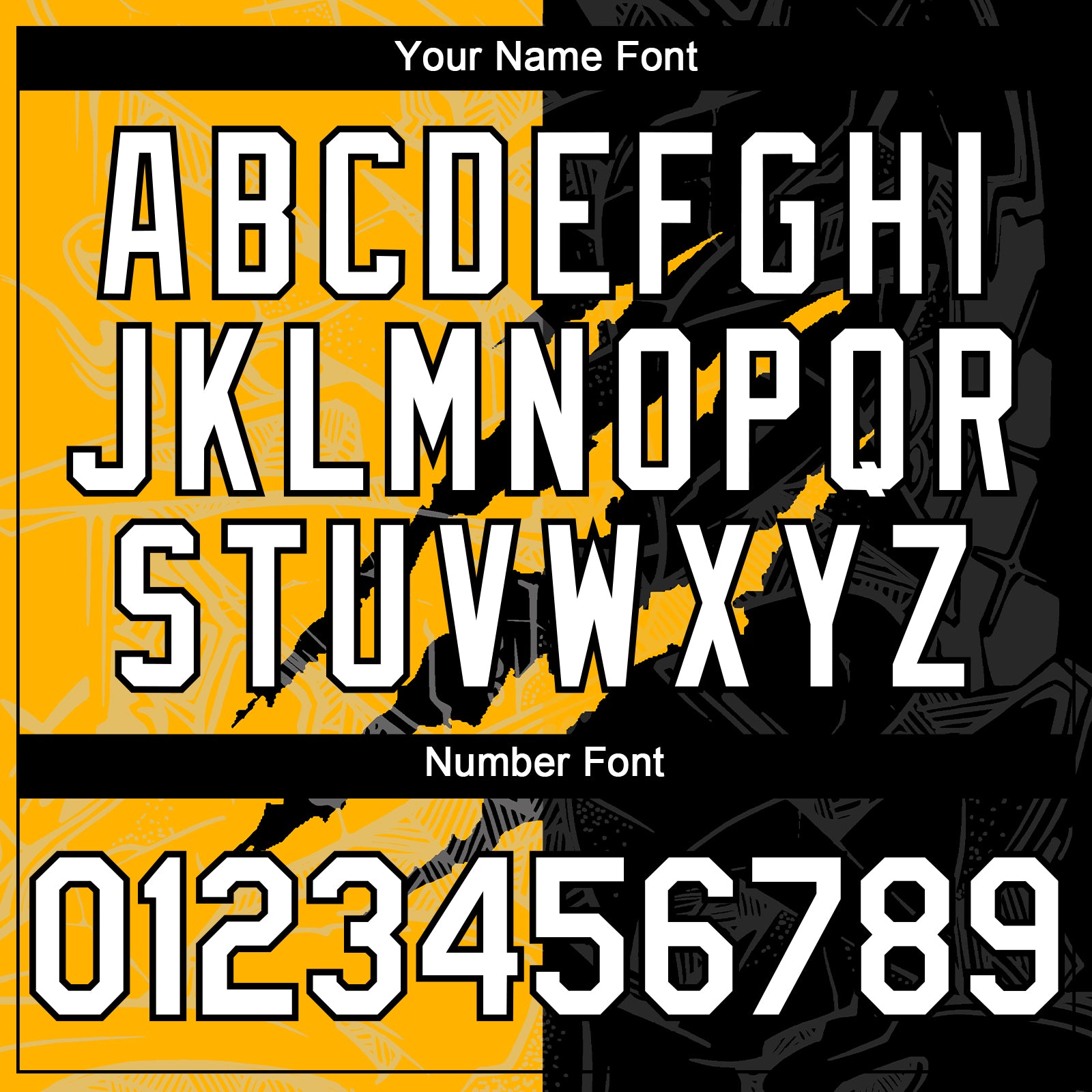 Custom Graffiti Pattern White Black-Gold 3D Scratch Authentic Baseball Jersey