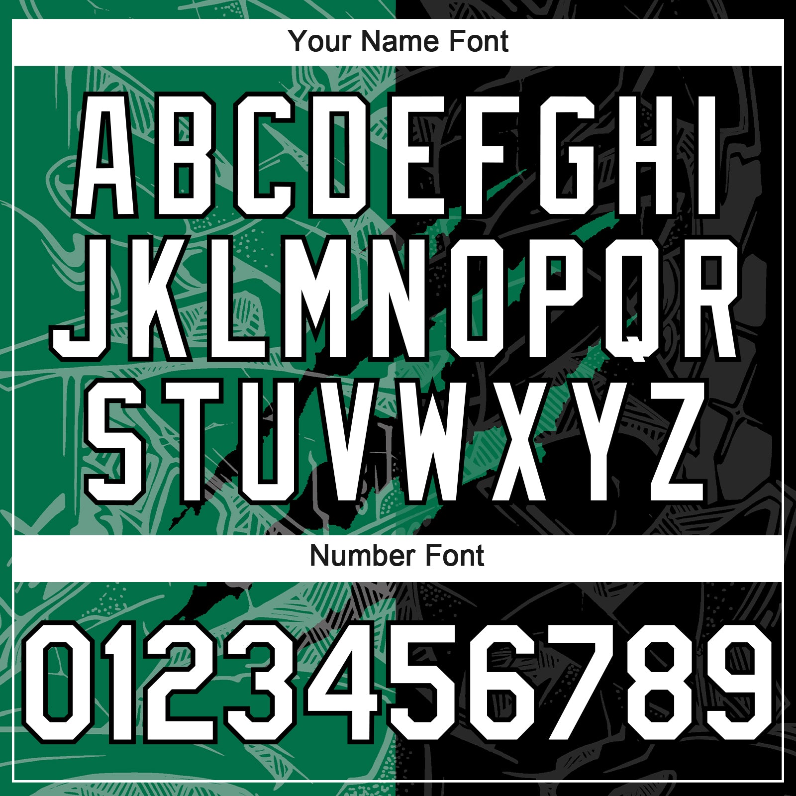 Custom Graffiti Pattern White Black-Kelly Green 3D Scratch Authentic Baseball Jersey