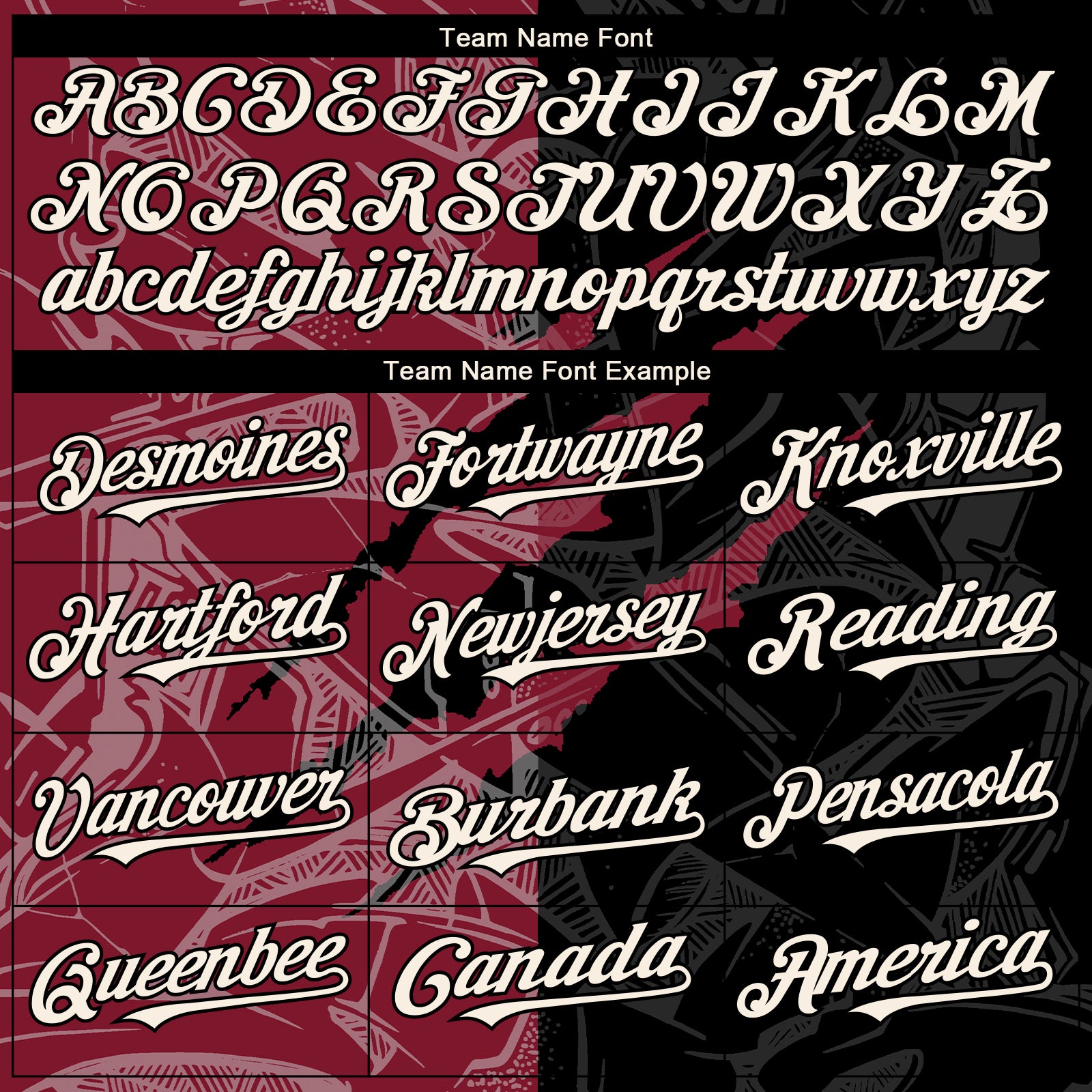 Custom Graffiti Pattern Cream Black-Crimson 3D Scratch Authentic Baseball Jersey