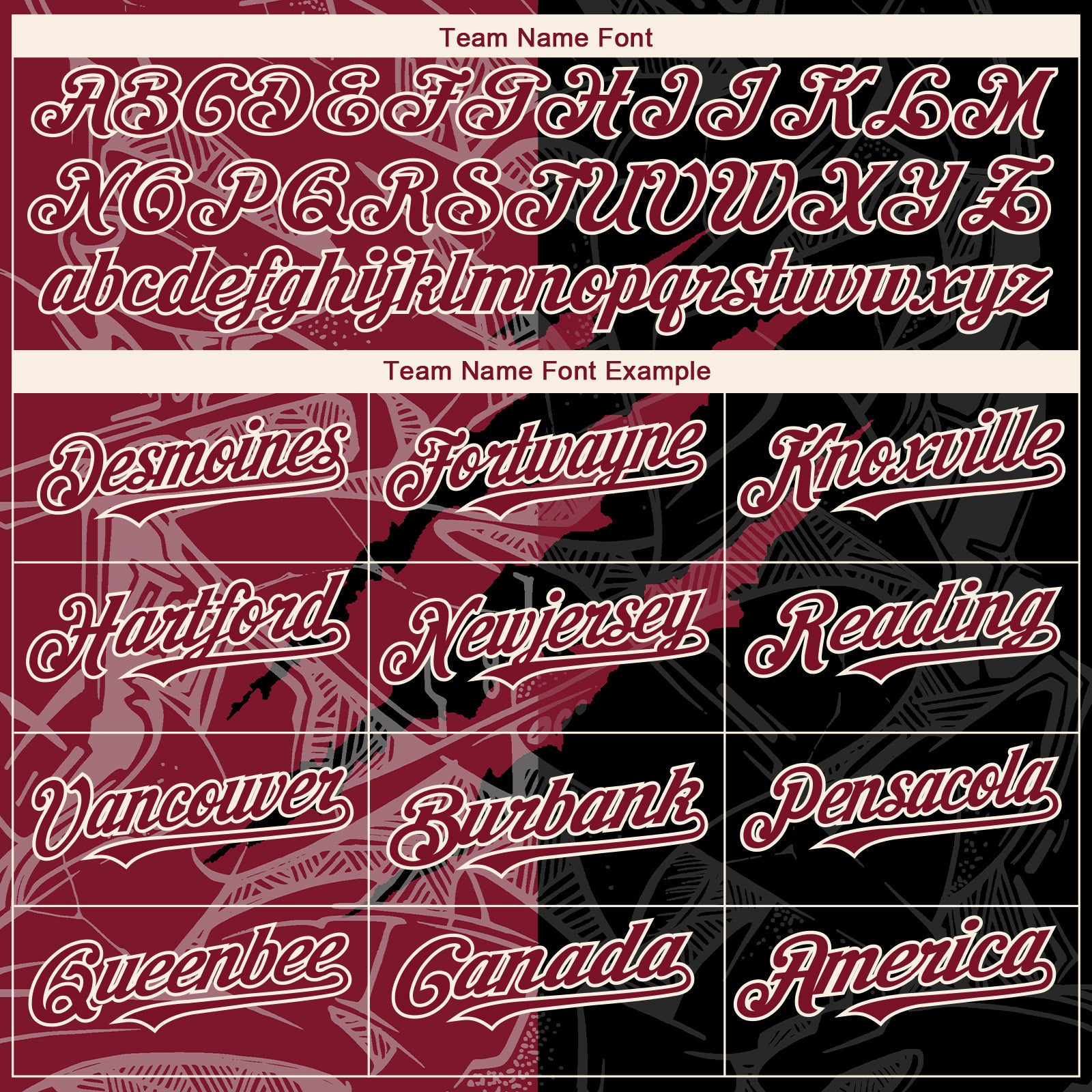 Custom Graffiti Pattern Crimson Black-Cream 3D Scratch Authentic Baseball Jersey