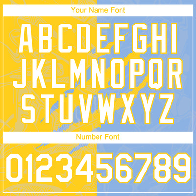 Custom Graffiti Pattern White Light Blue-Yellow 3D Scratch Authentic Baseball Jersey