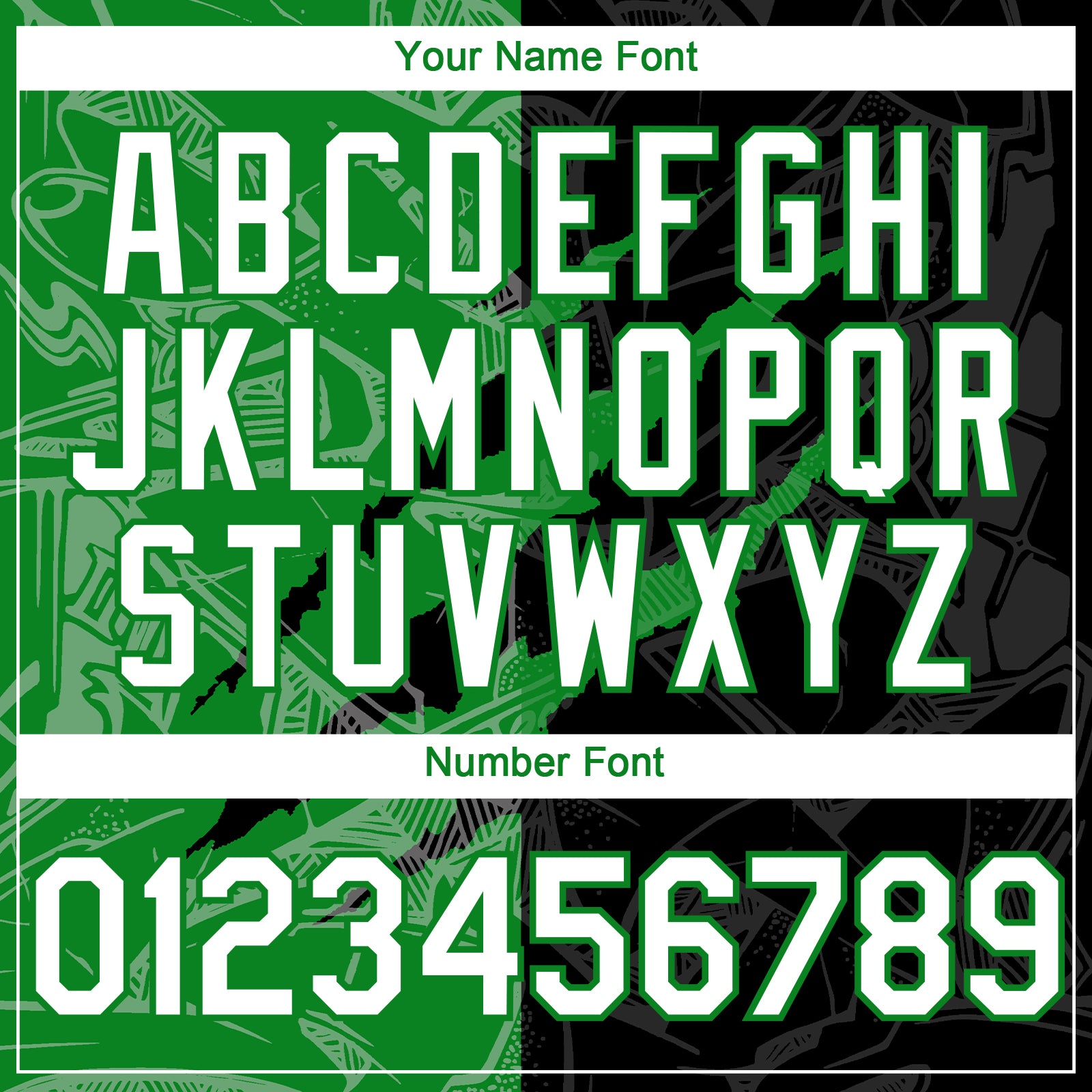 Custom Graffiti Pattern White Black-Grass Green 3D Scratch Authentic Baseball Jersey